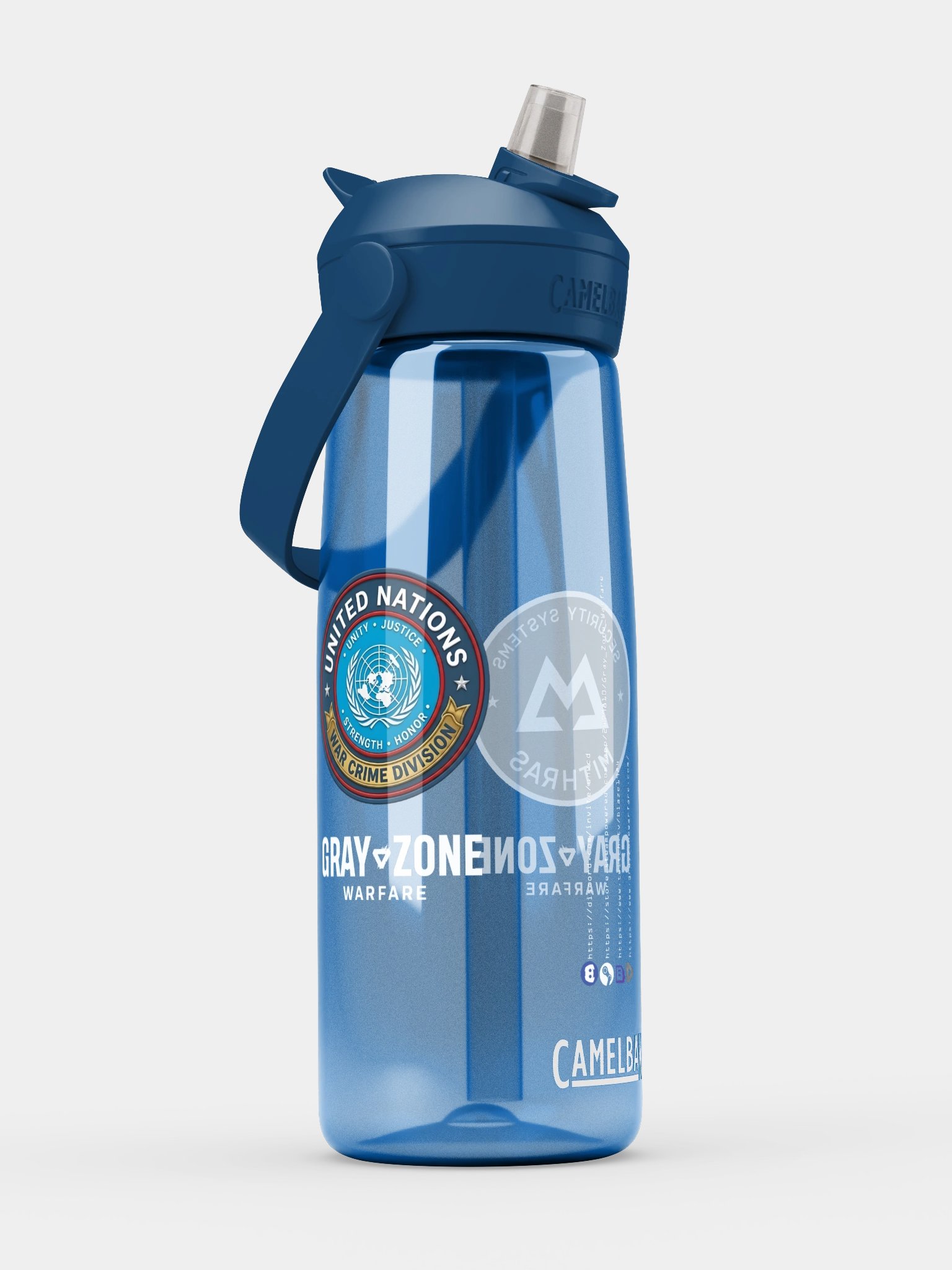 UNWCD/MSS Flip Straw Water Bottle - White GZW product image (3)