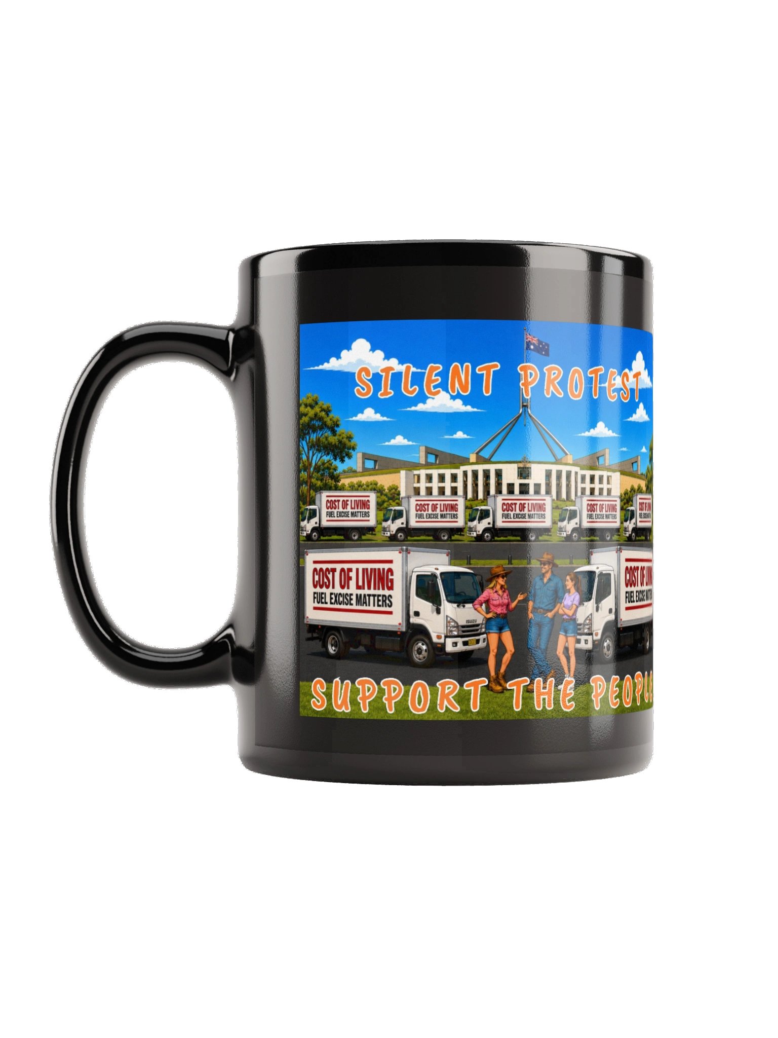 Silent Protest Support The People Mug product image (1)