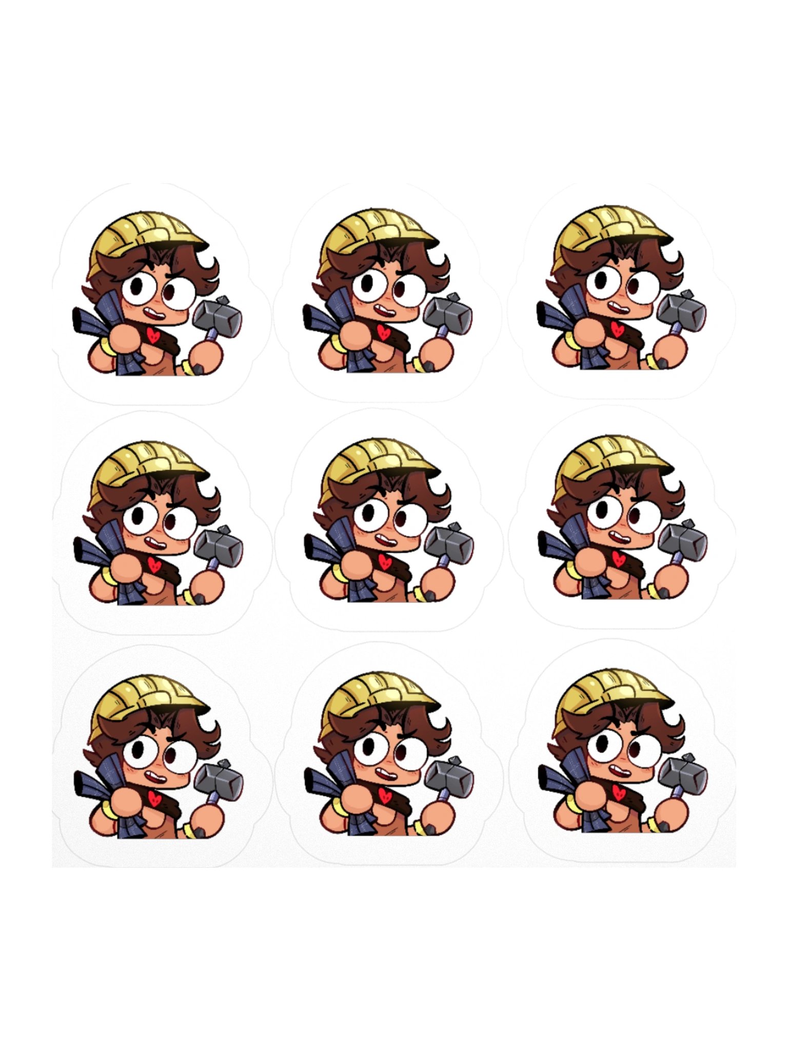 Nukeri Emote Sticker Set - 9x Building! product image (3)