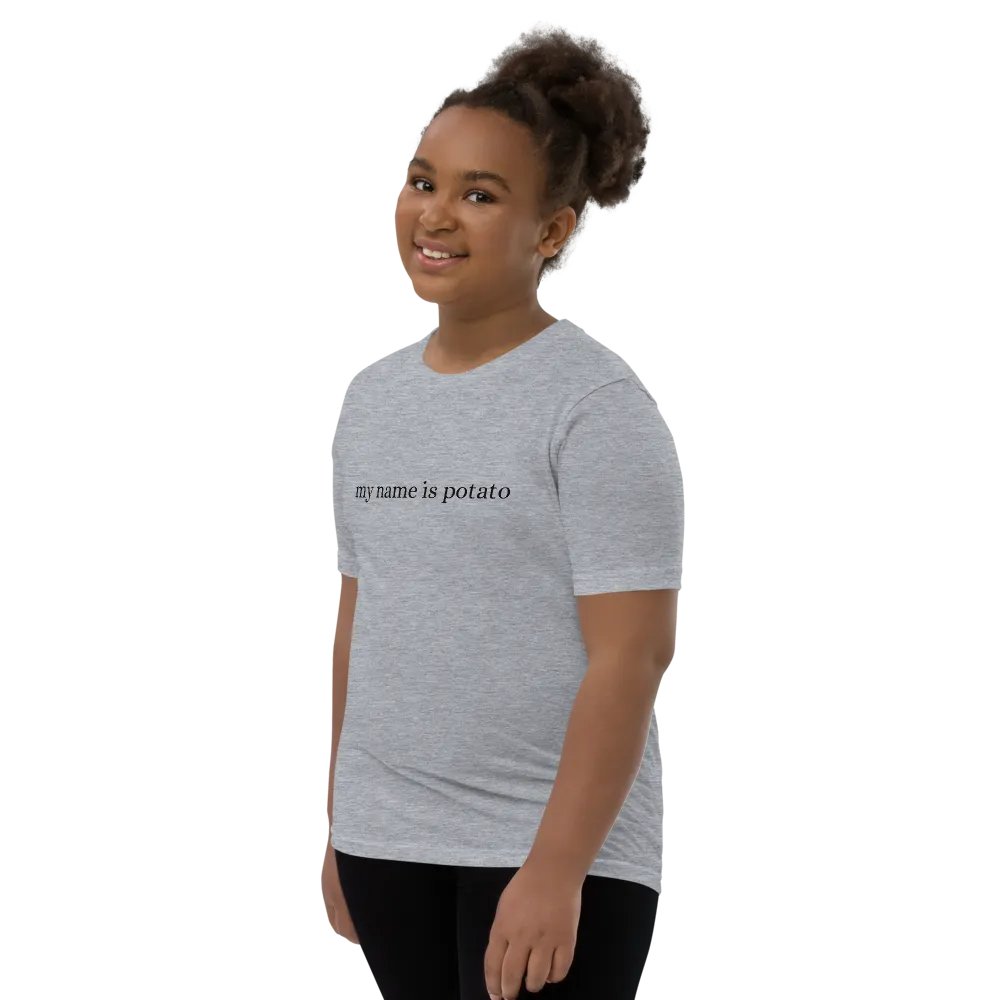 'my name is potato' kids shirt product image (11)