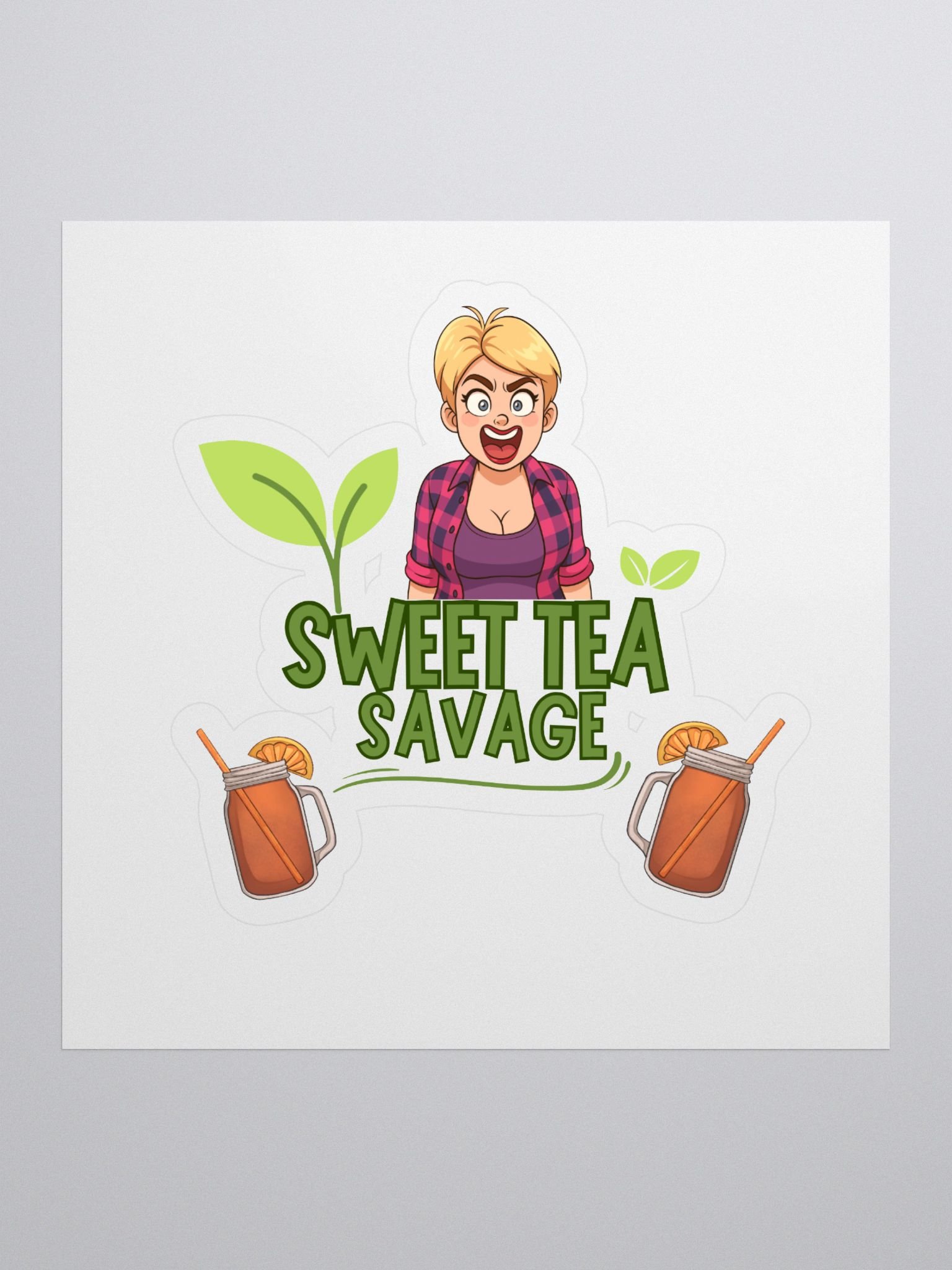 Sweet Tea Savage Sticker 🍹💋 product image (1)