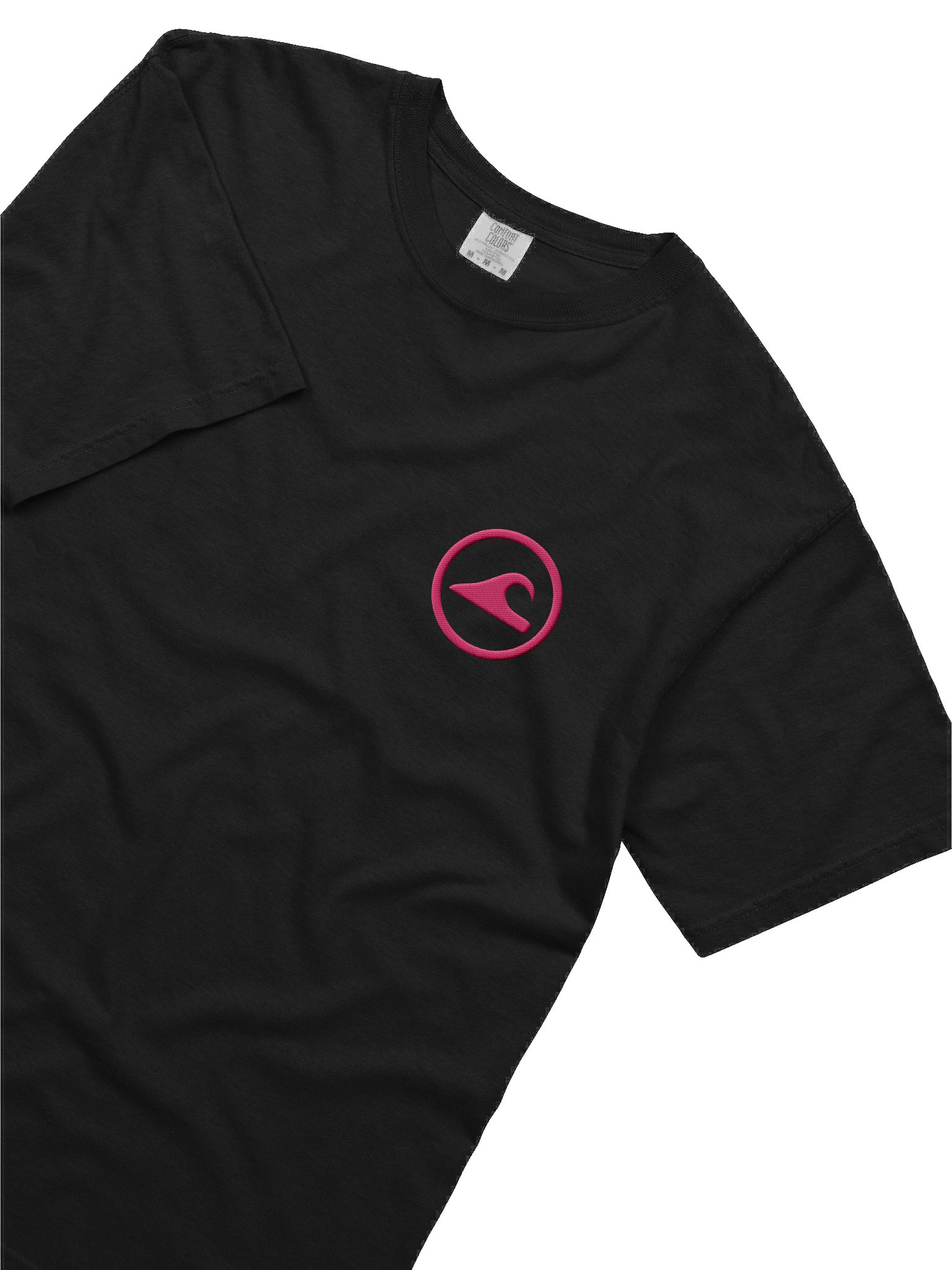 Embroidered Wave Rider Comfort Colors Garment-Dyed Heavyweight T-Shirt (Aurora Pink) product image (5)