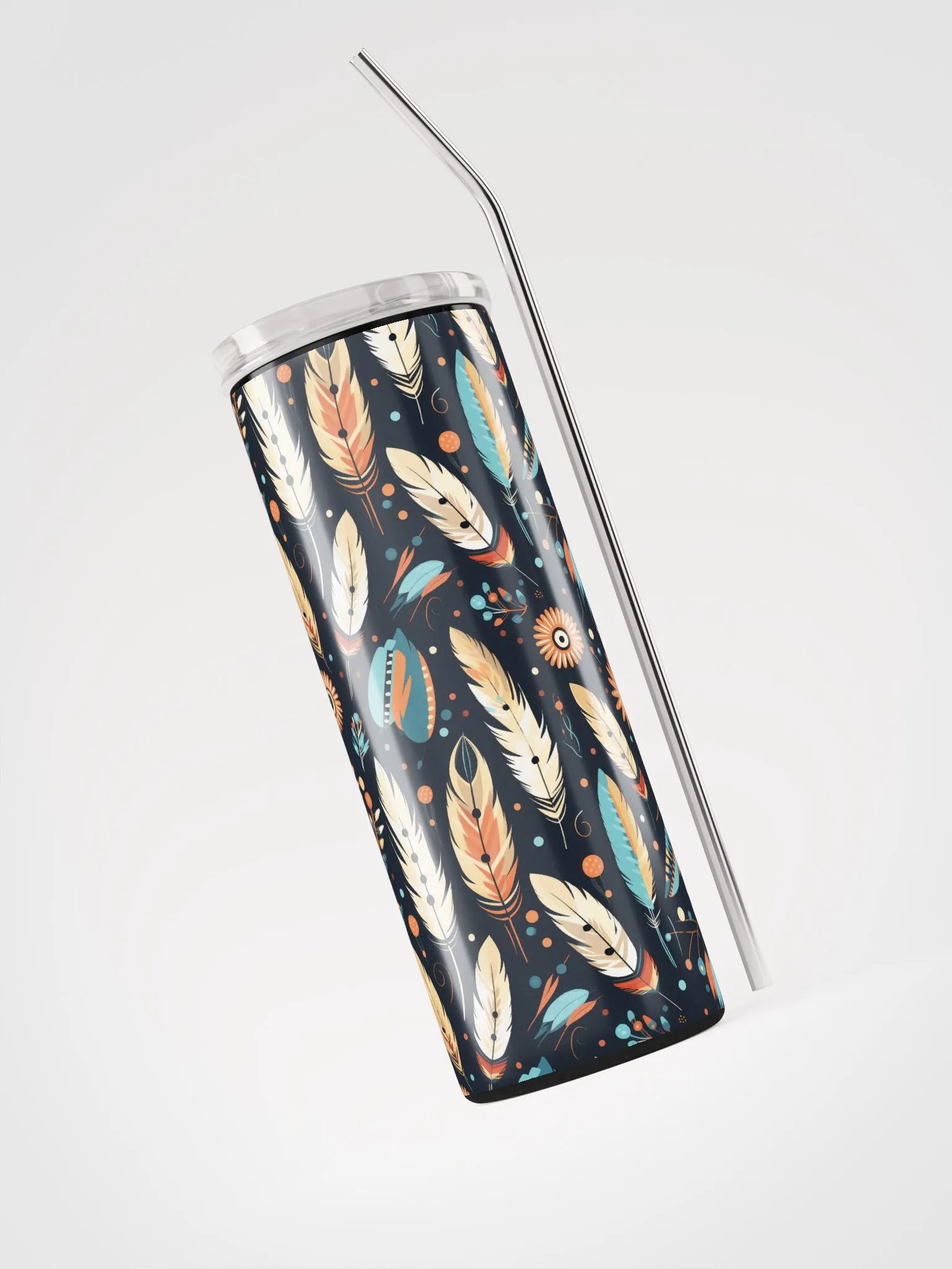 Harmonious Feathers Stainless Steel Tumbler product image (3)