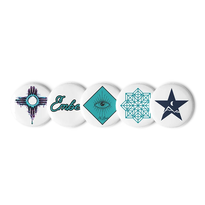 Cosmic Symmetry Pin Buttons Set product image (1)