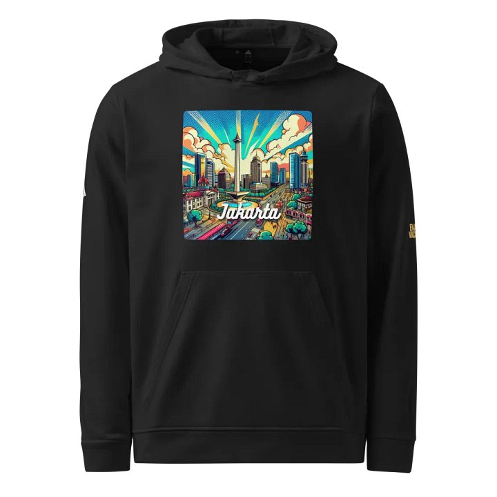Adidas Fleece Hoodie | AI Design Jakarta city product image (1)