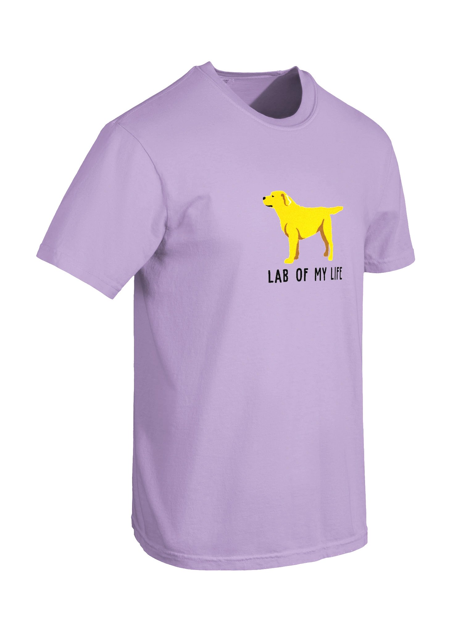Lab of My Life T-Shirt(Embroidered) of a Labrador Retriever(Yellow 2) product image (11)