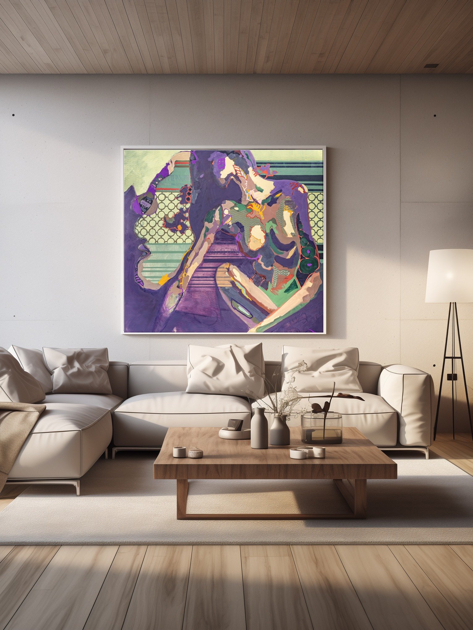 Complex Vitality – Abstract Mixed Media Canvas Print | Contemporary Wall Art with Bold Colors and Textured Design by Lance Williams product image (8)