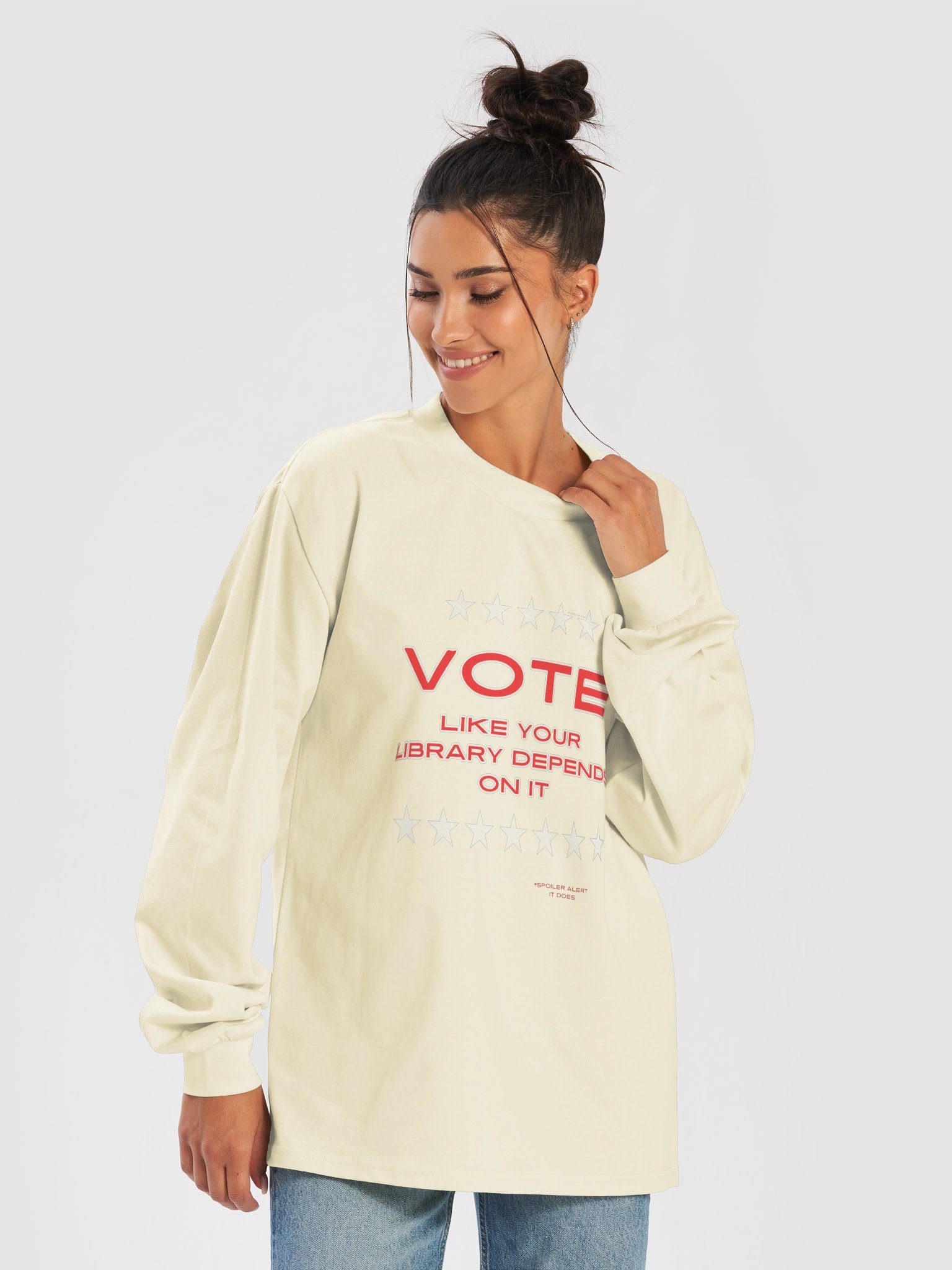 Librarians Vote Sweatshirt - Like Your Library Depends on It product image (30)