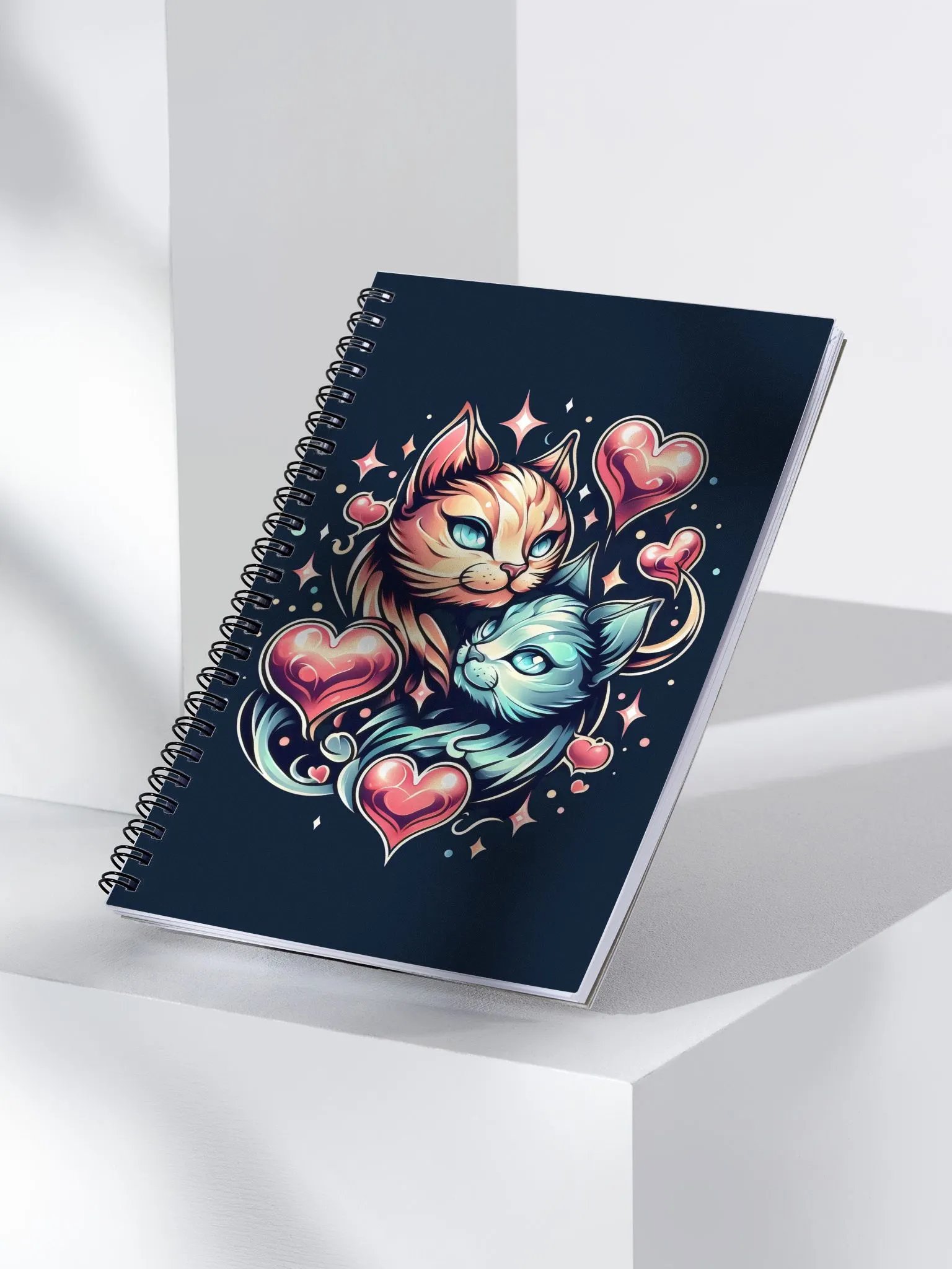 Feline Magic Love Spiral Notebook product image (3)