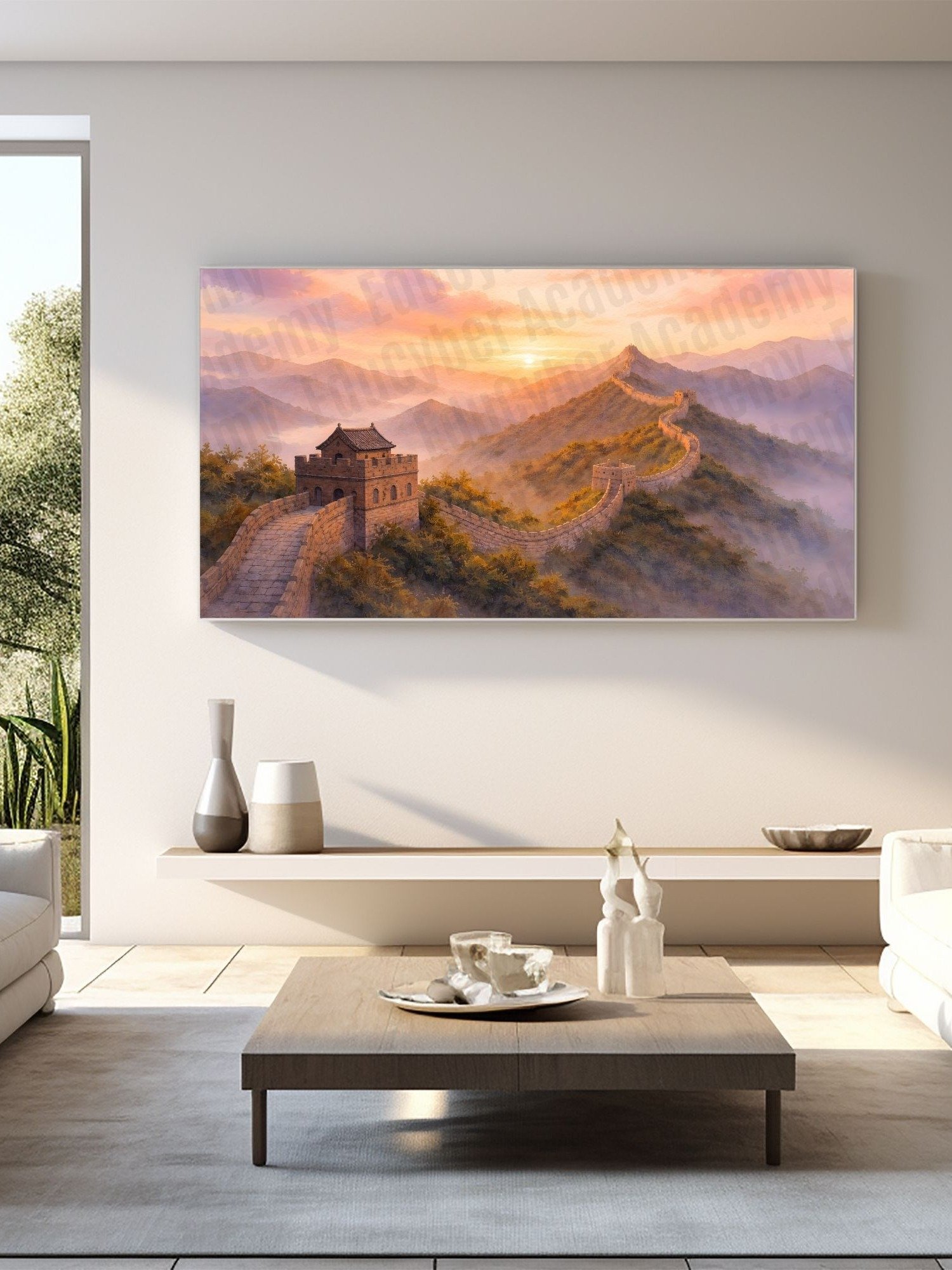 China The Great Wall of China Frame TV Art New 7 Wonders of the World Desktop, Laptop, Background Wallpaper 4K 300 dpi product image (9)