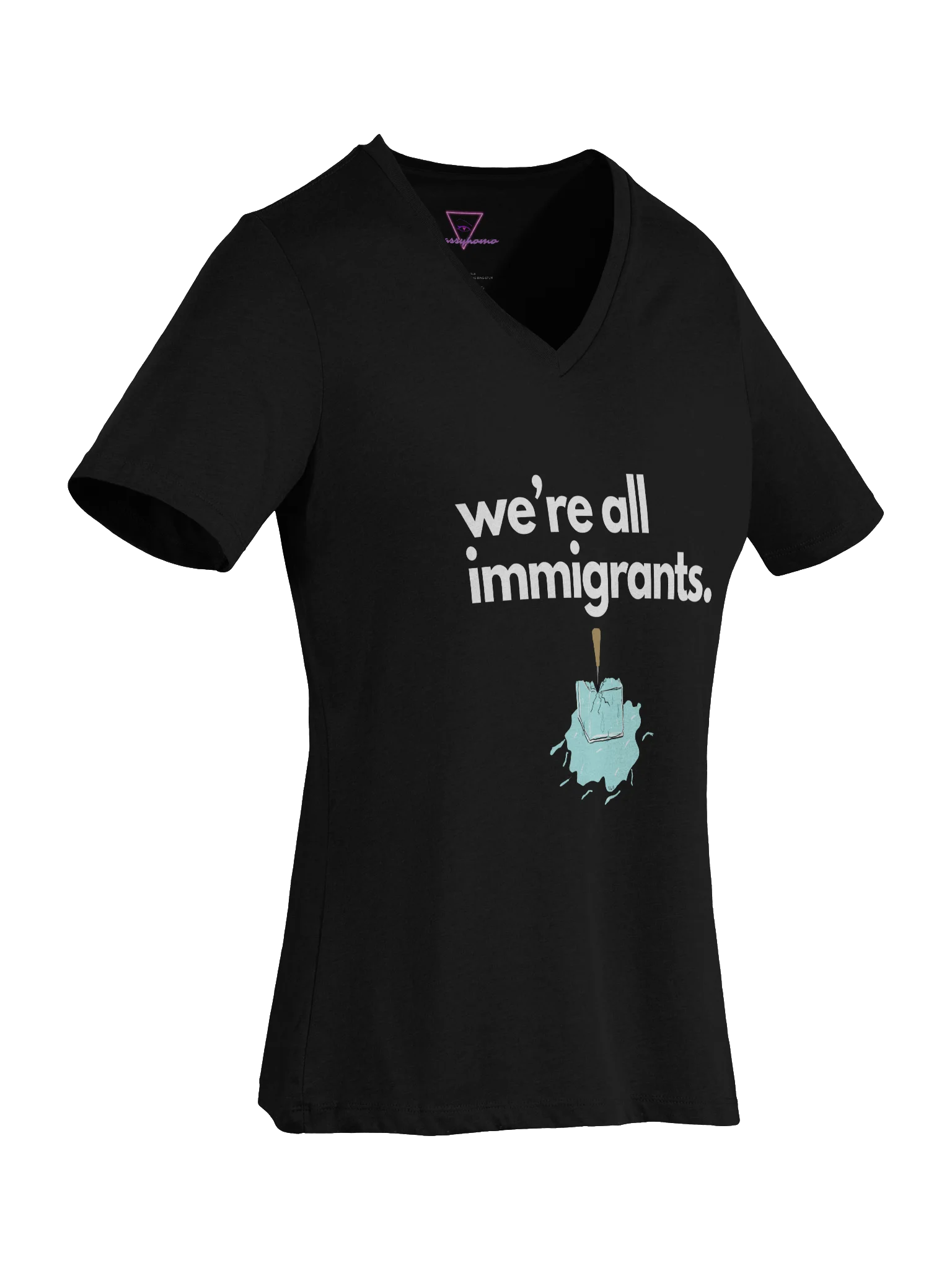 We're All Immigrants Vneck tee product image (32)