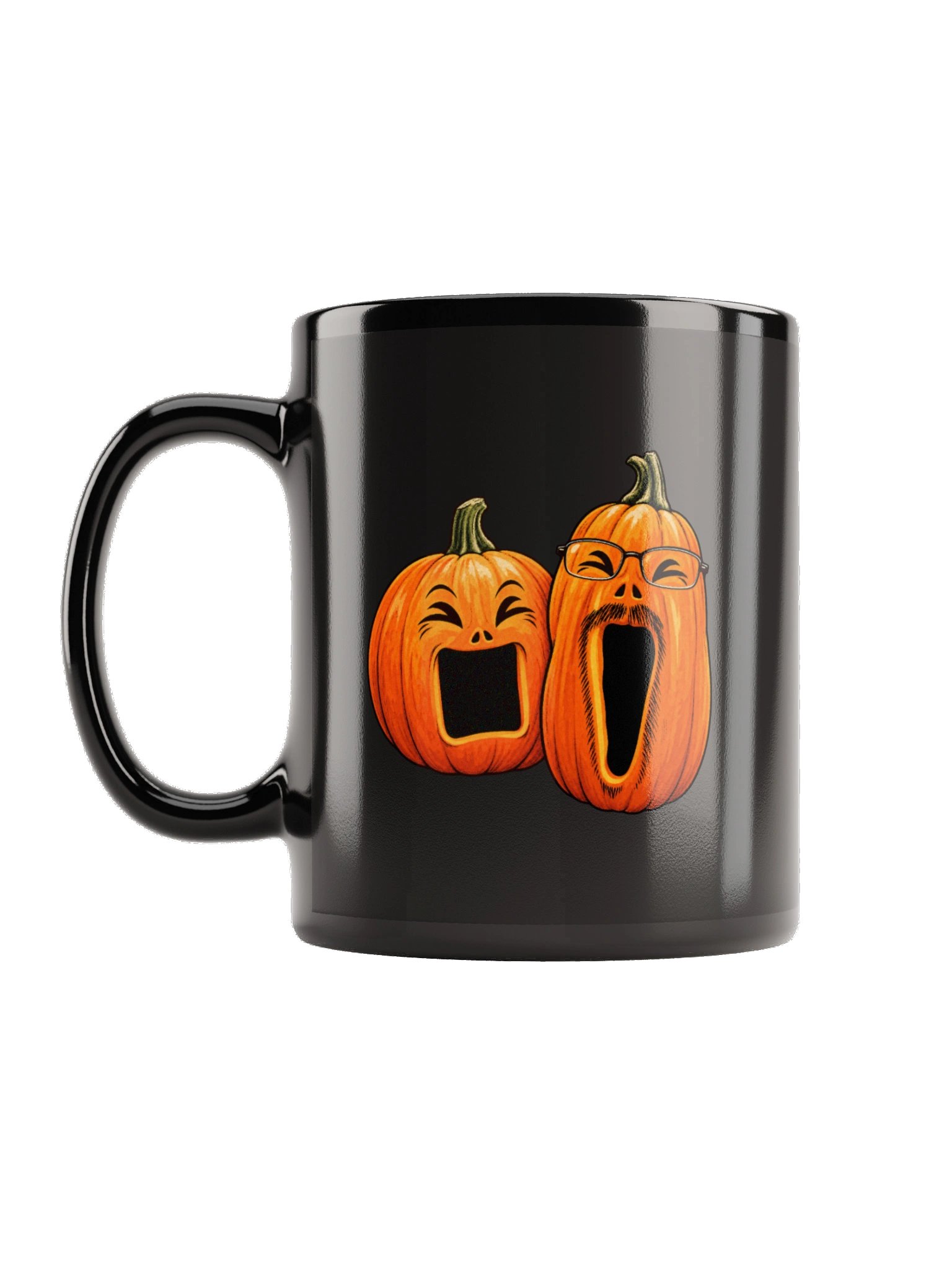 Pumpkin Soyface Black Mug product image (1)