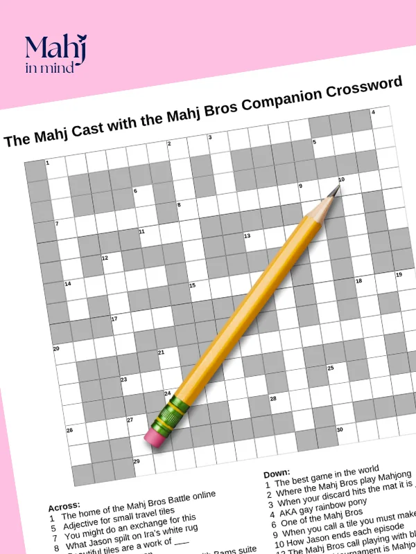 The Mahjcast with the Mahj Bros Companion Crossword product image (1)