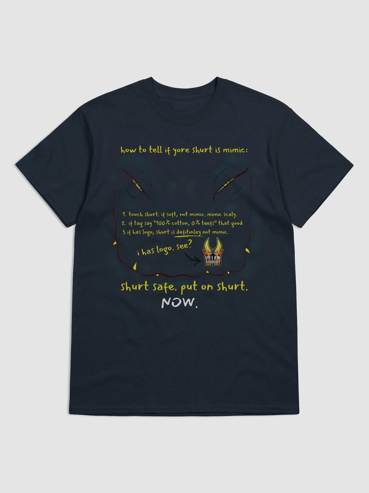 Mimic Shirt - Black or Yellow Text product image (5)