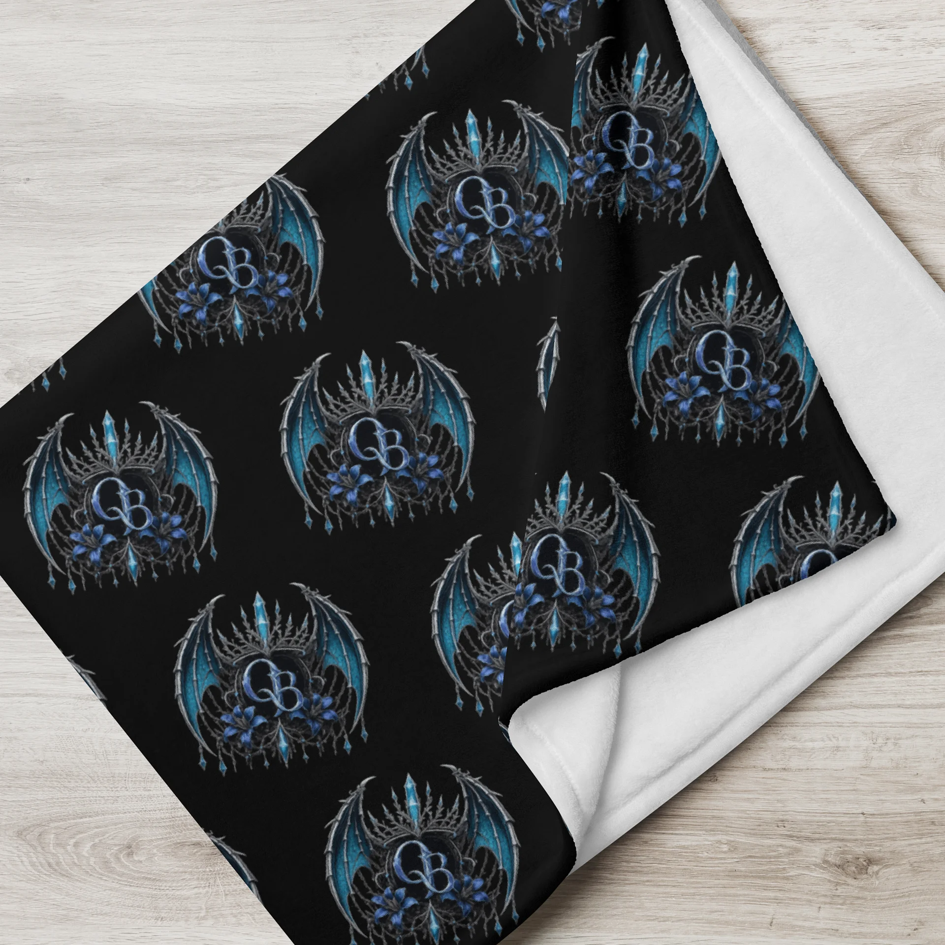 QueenB Logo Throw Blanket product image (7)