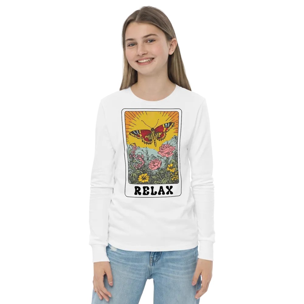 Relax Long Sleeve Youth T-shirt product image (10)
