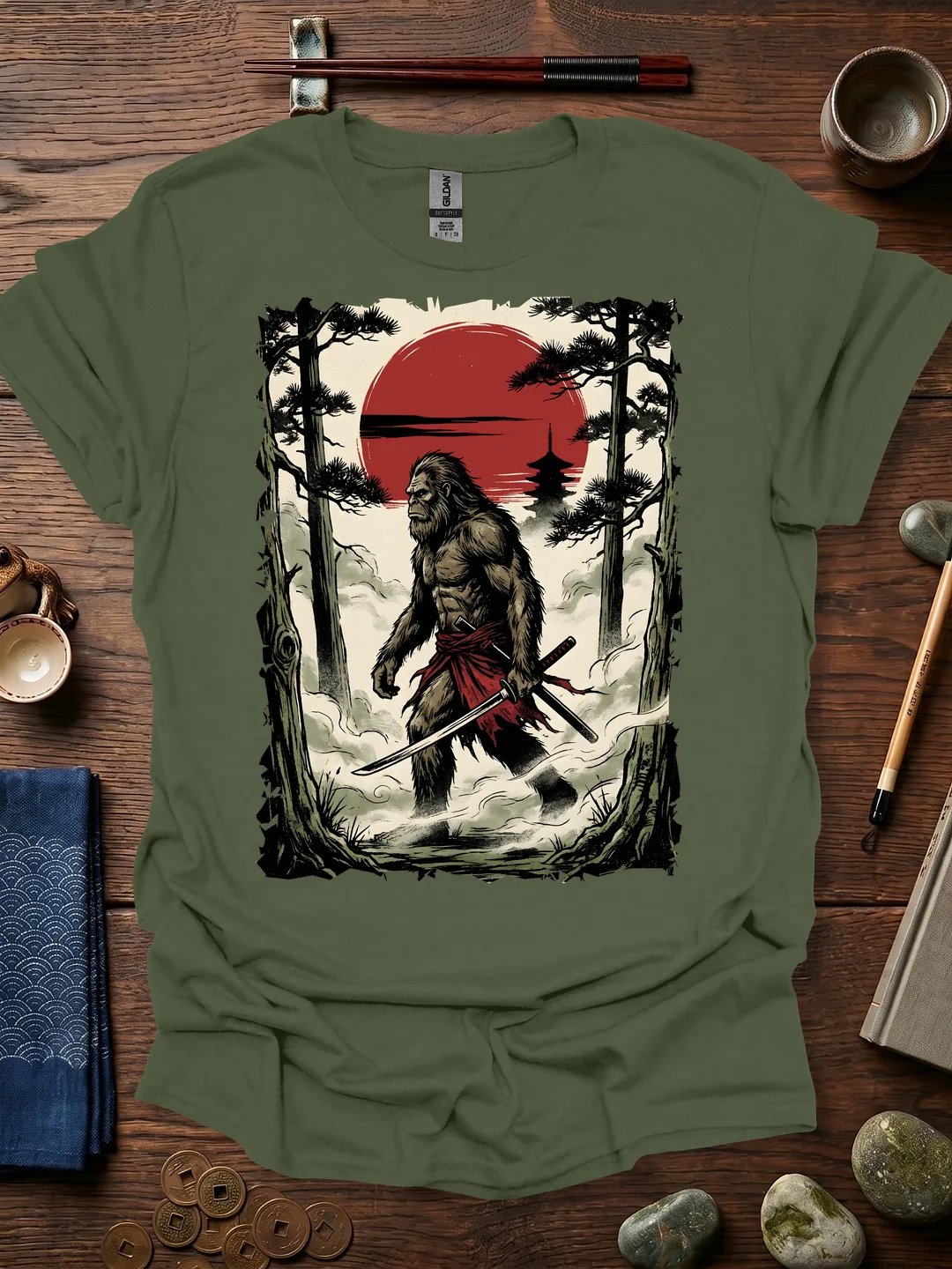Samurai Bigfoot T-Shirt product image (1)