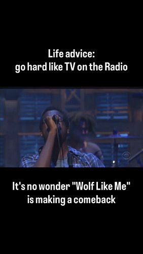 TV on the Radio just performed this on Kimmel so we had to revisit the classic Letterman appearance. #tvontheradio #altrock #...