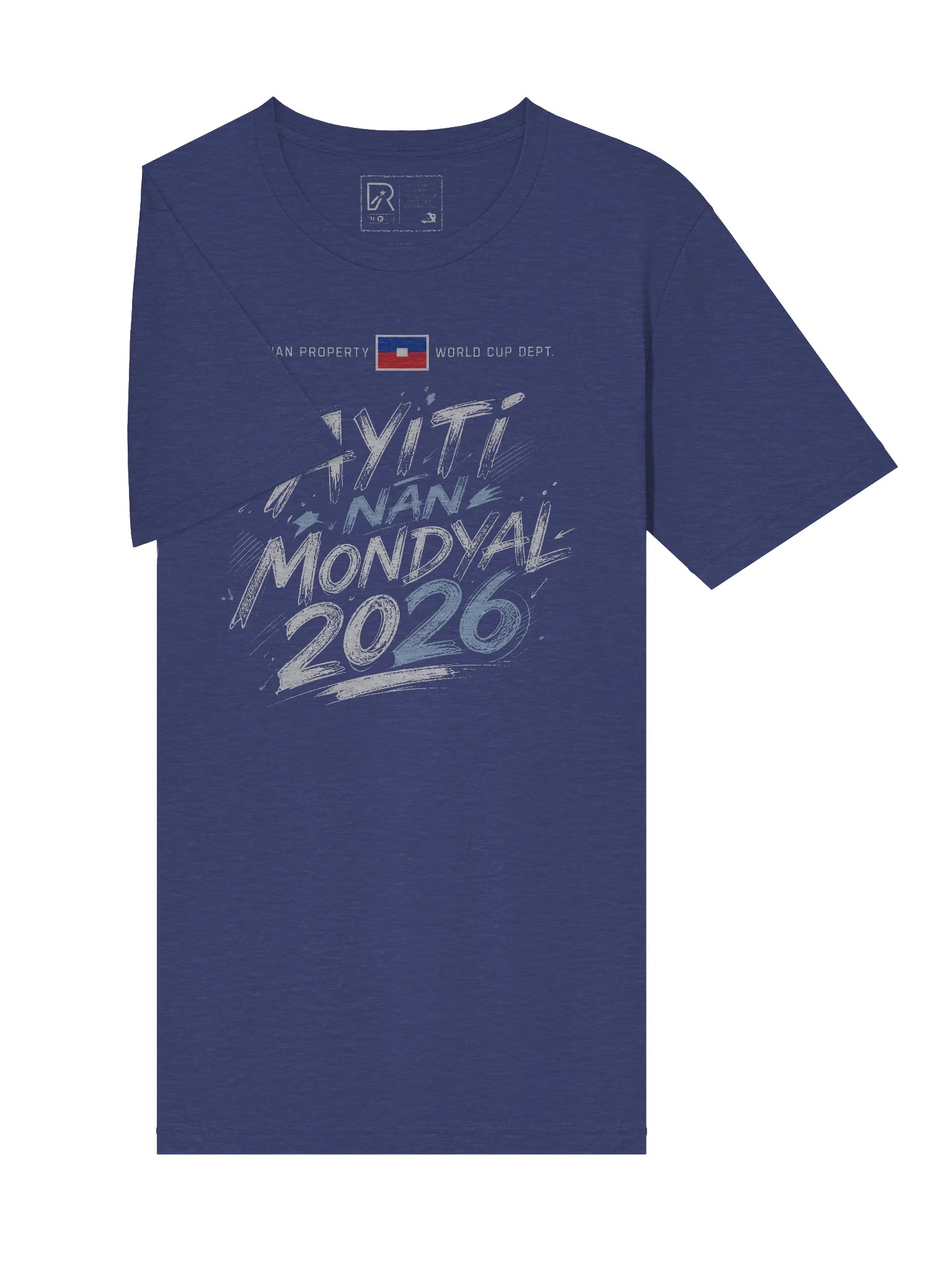 HAITI NAN MONDYAL 2026: Patriotic Tri-Blend Tee product image (5)