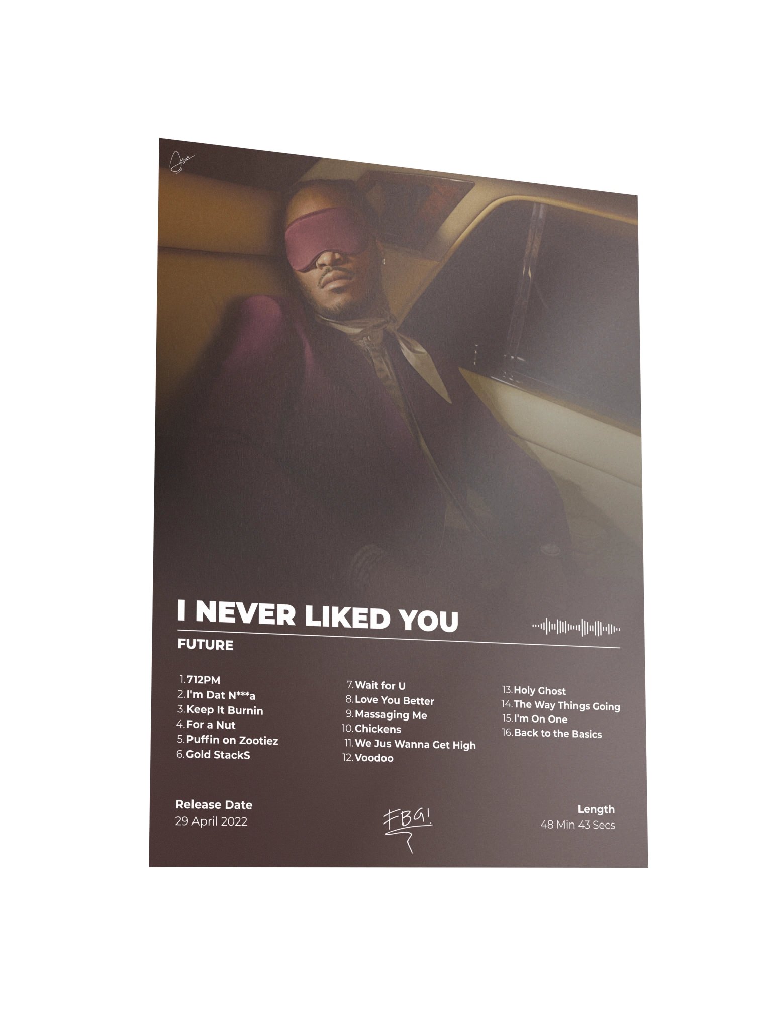 I NEVER LIKED YOU Album Poster product image (6)