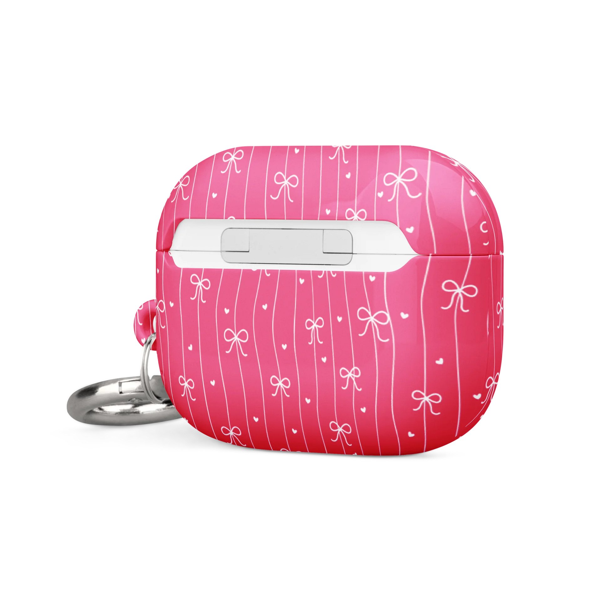Pink Bow Coquette All-Over Print AirPods® - Pro Gen 1 and 2 Gen 1 and 2, Gen 3 Cases. product image (5)