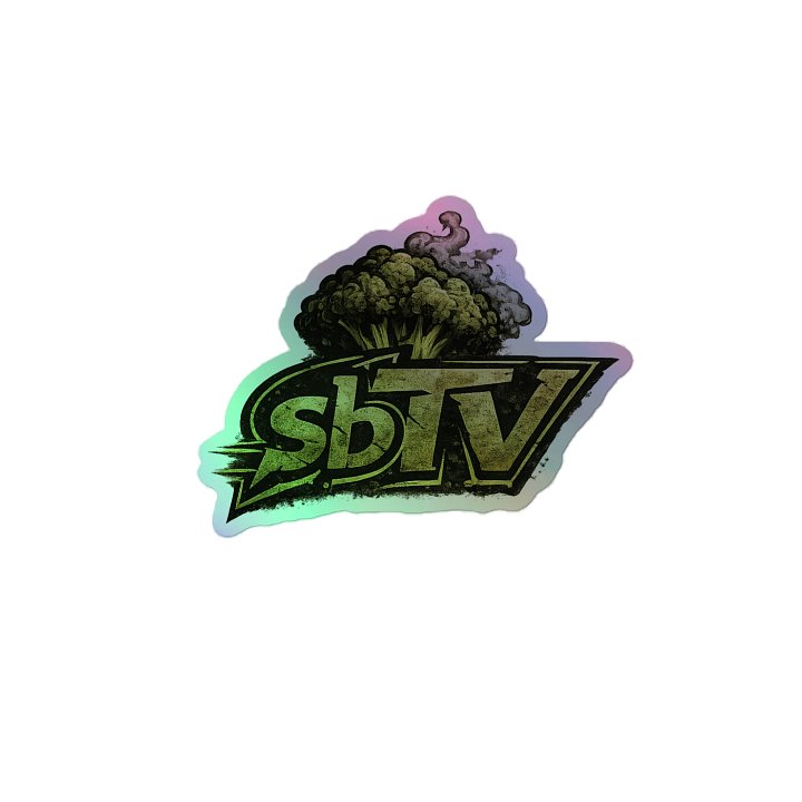 holographic sbTV stickers product image (2)