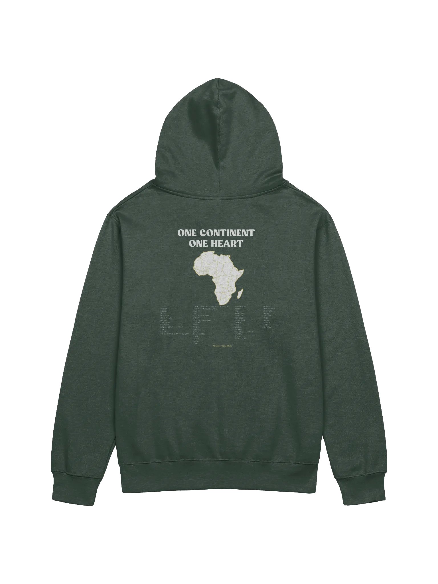 Africa United Midweight Hoodie – Unisex Sustainable African Map Sweatshirt product image (4)