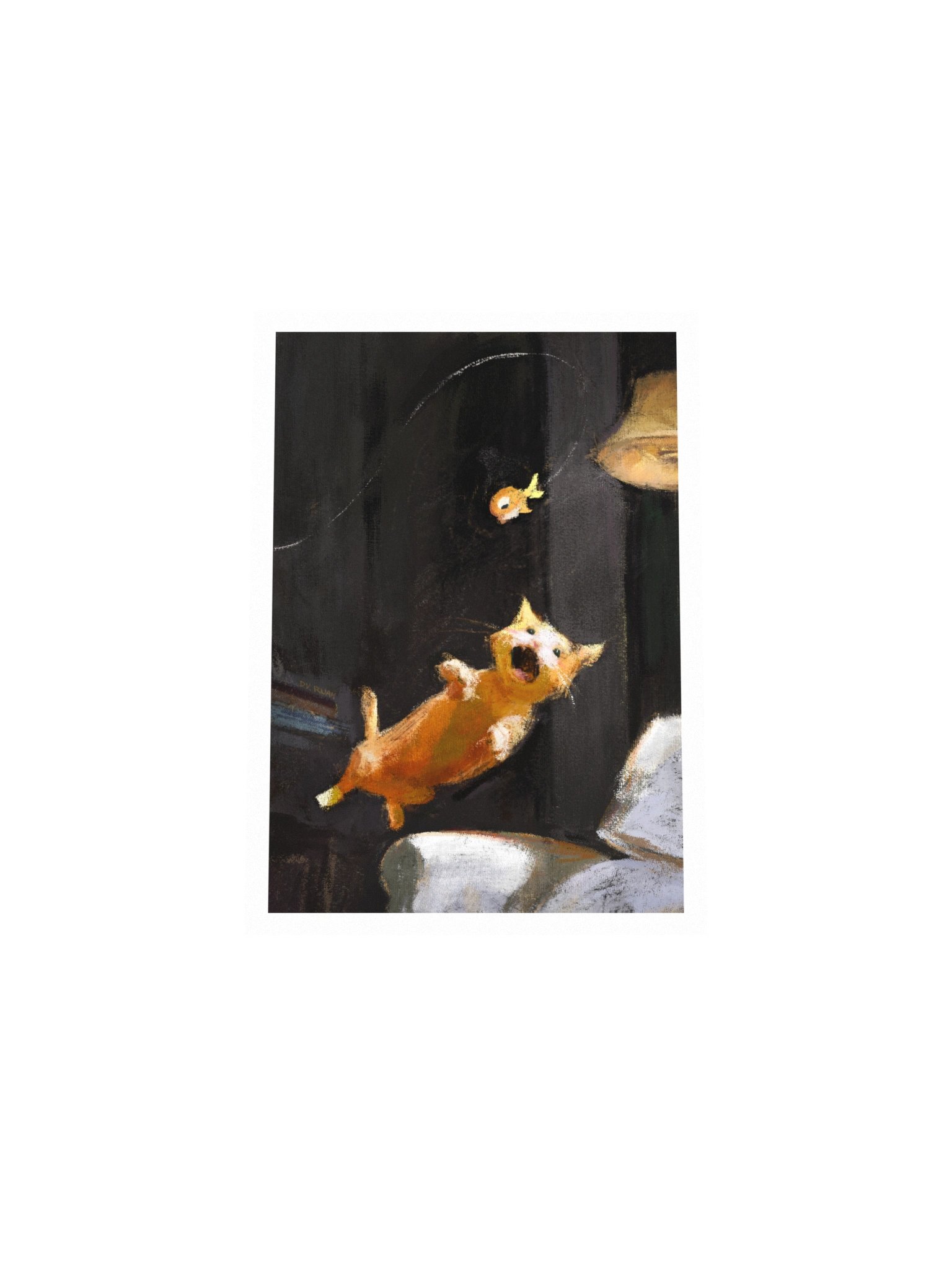 aerial cat chase - print product image (4)