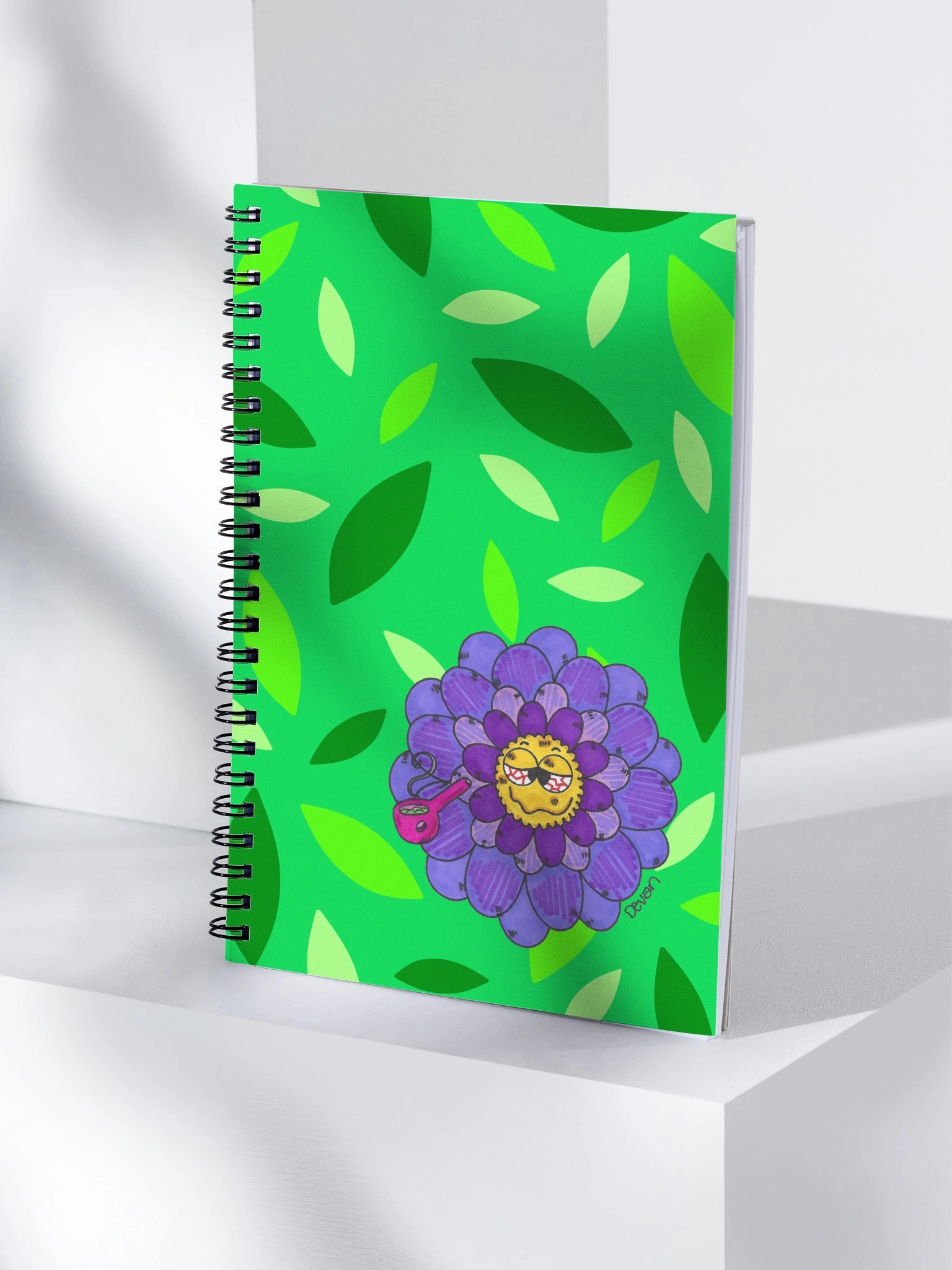 Purple Stoner Flower Notebook product image (4)