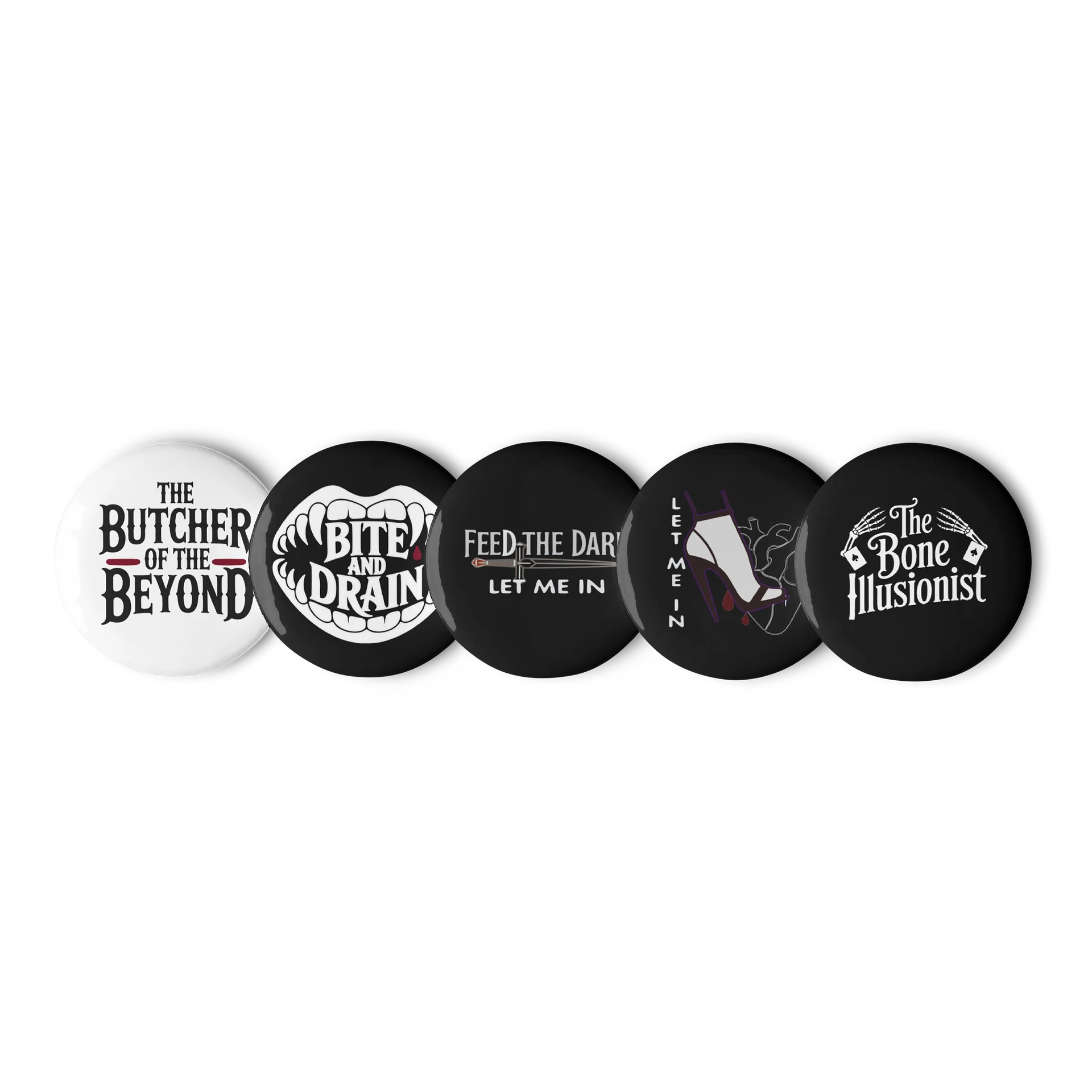 Dark Minimal Pin Button Set product image (1)