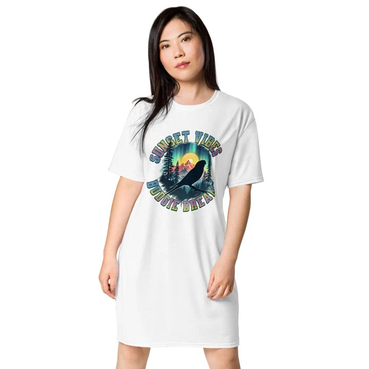 Sunset Vibes Budgie Dreams Night Dress product image (1)