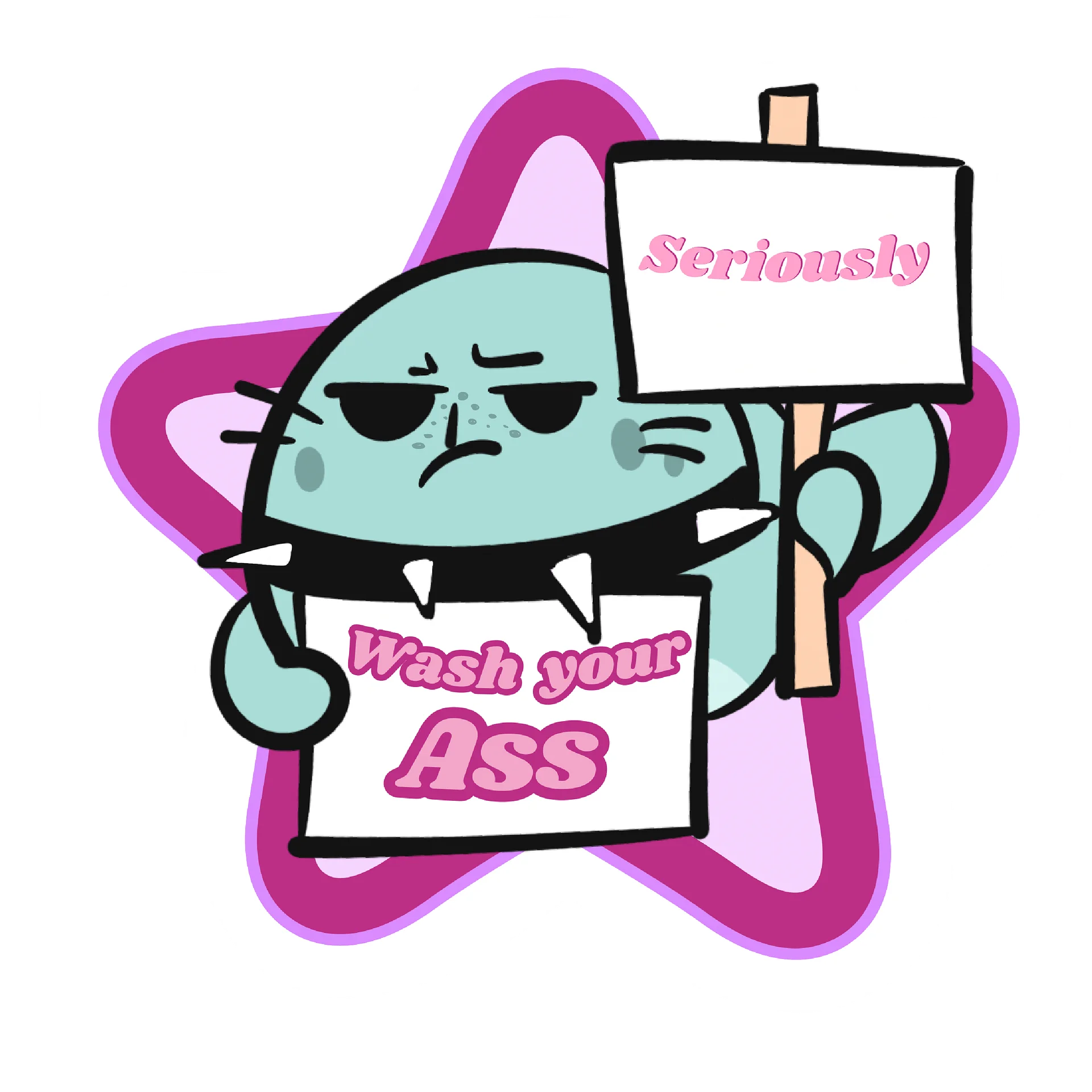 Wash your Ahh-Sticker product image (1)