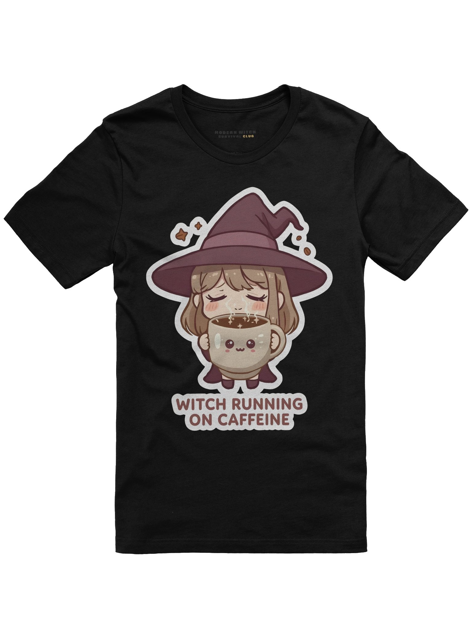 Witch running on caffeine - Cozy Witch T-Shirt product image (1)