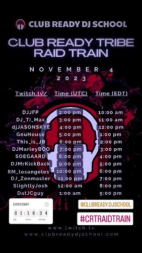 12 DJs 12 Hrs of Open Format Dance Music.
Starting this Saturday afternoon between 2pm GMT - 2am GMT.
Come check out some of ...