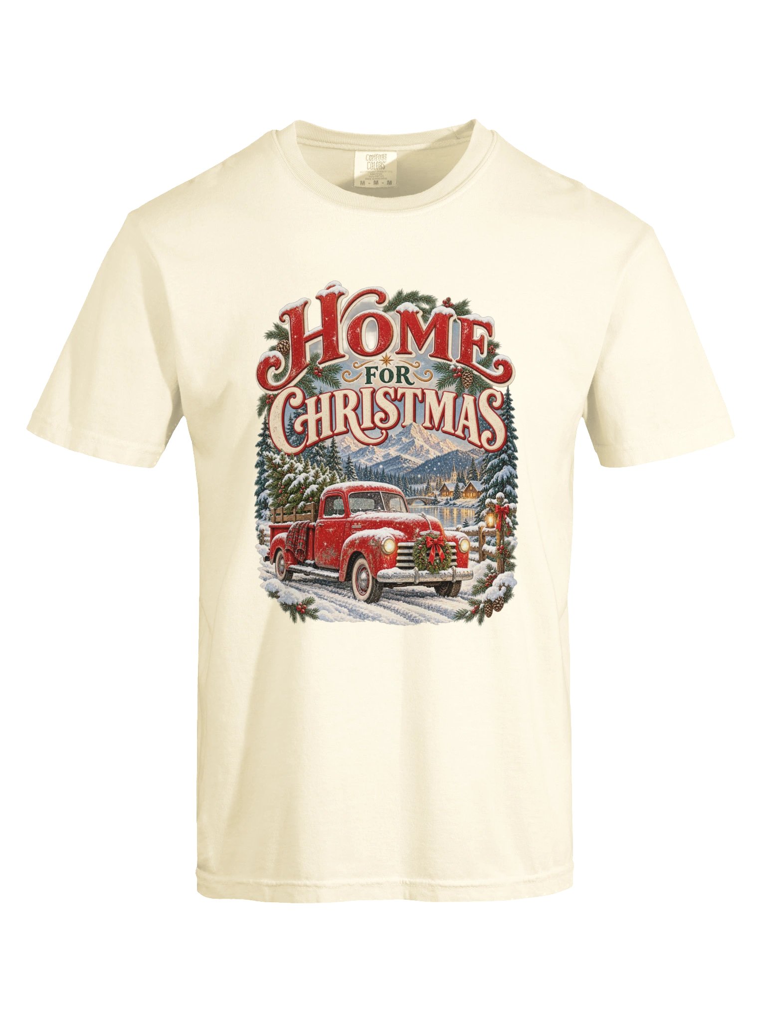 Home for Christmas Vintage Truck Tee product image (9)