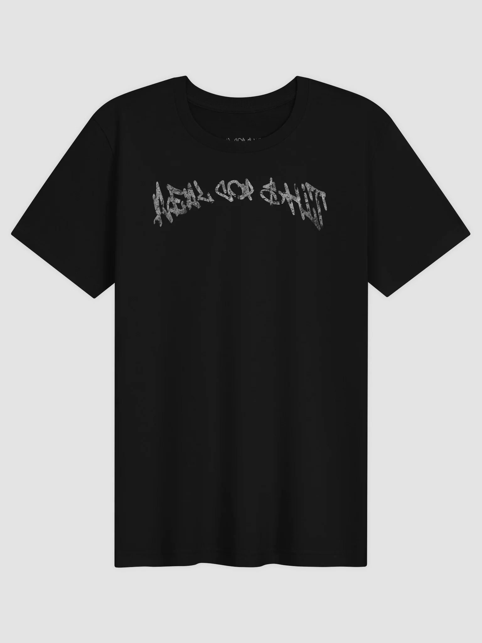 REAL COP SHIT TEXT BASIC TEE product image (1)