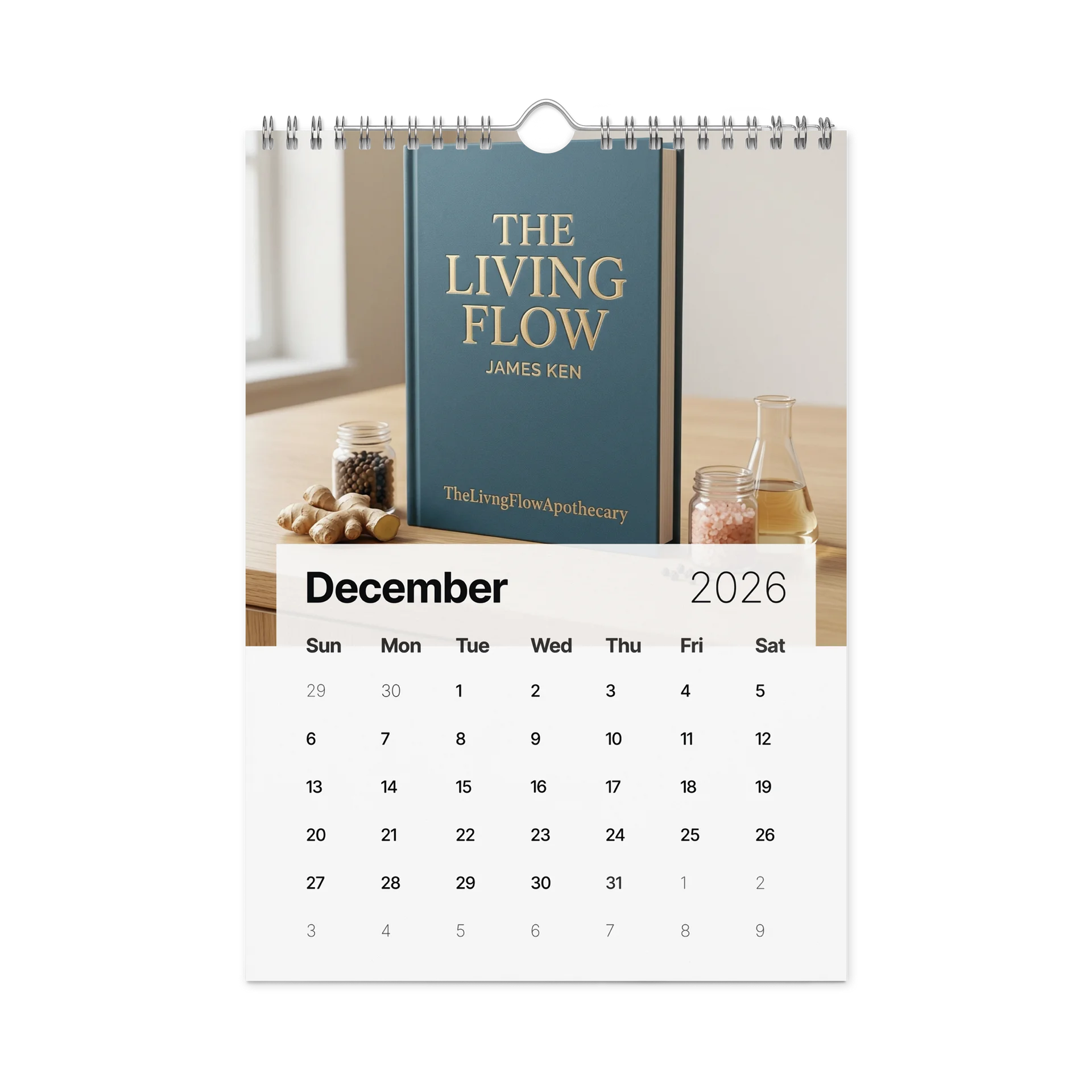 2026 Wellness Apothecary Wall Calendar product image (4)