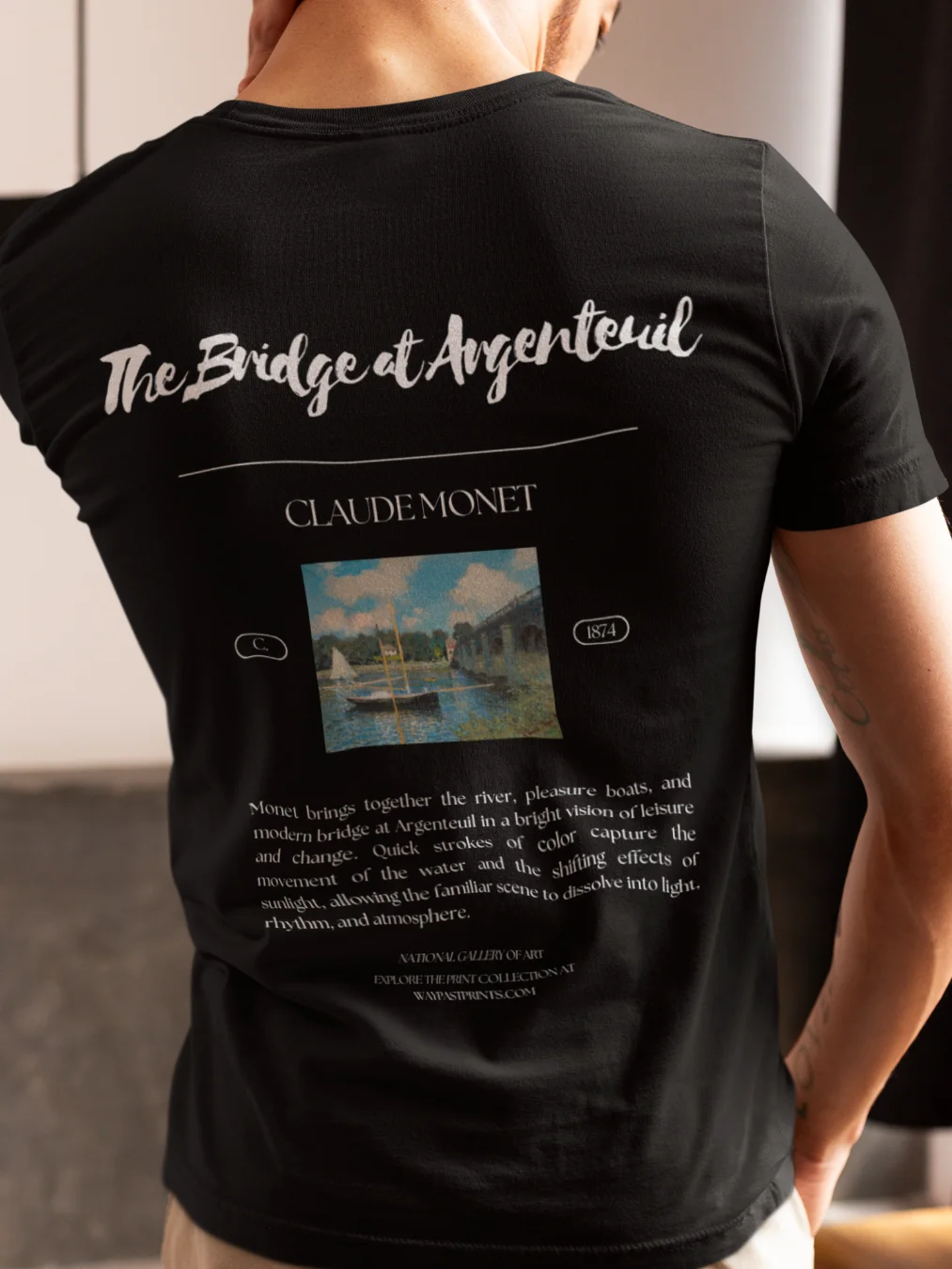 The Bridge at Argenteuil (Claude Monet) T-Shirt product image (3)