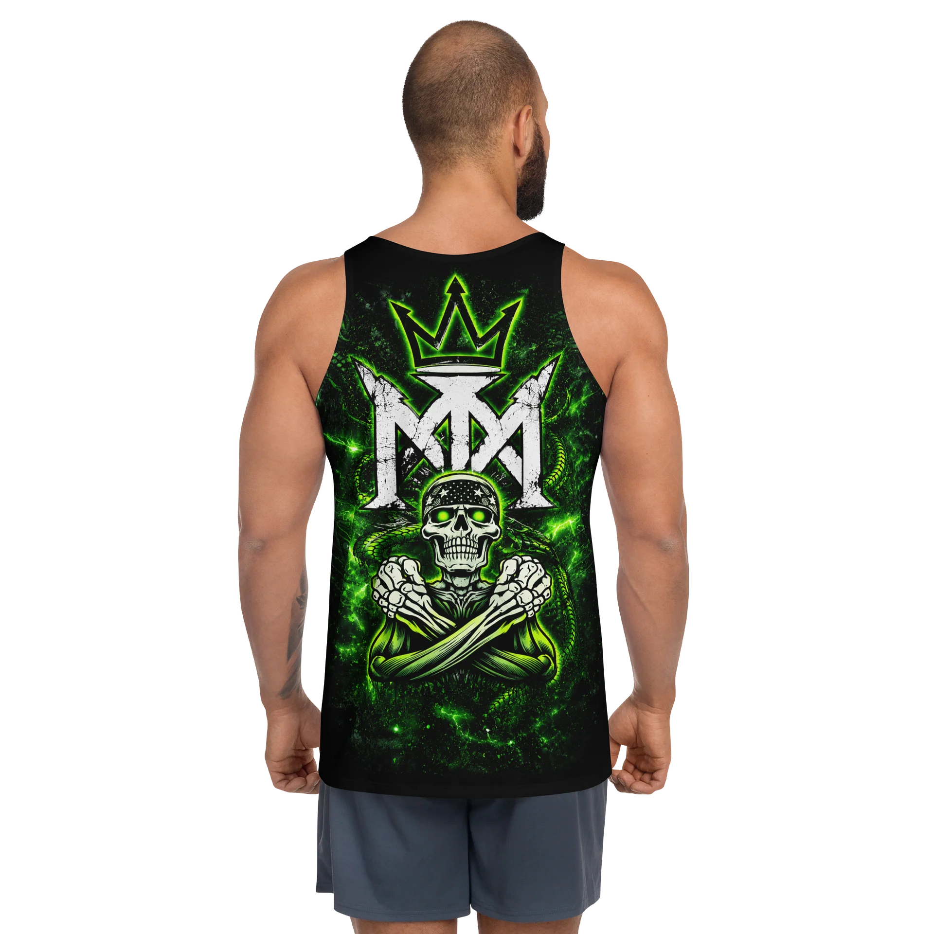 Neon Geometric Crown Tank Top product image (4)