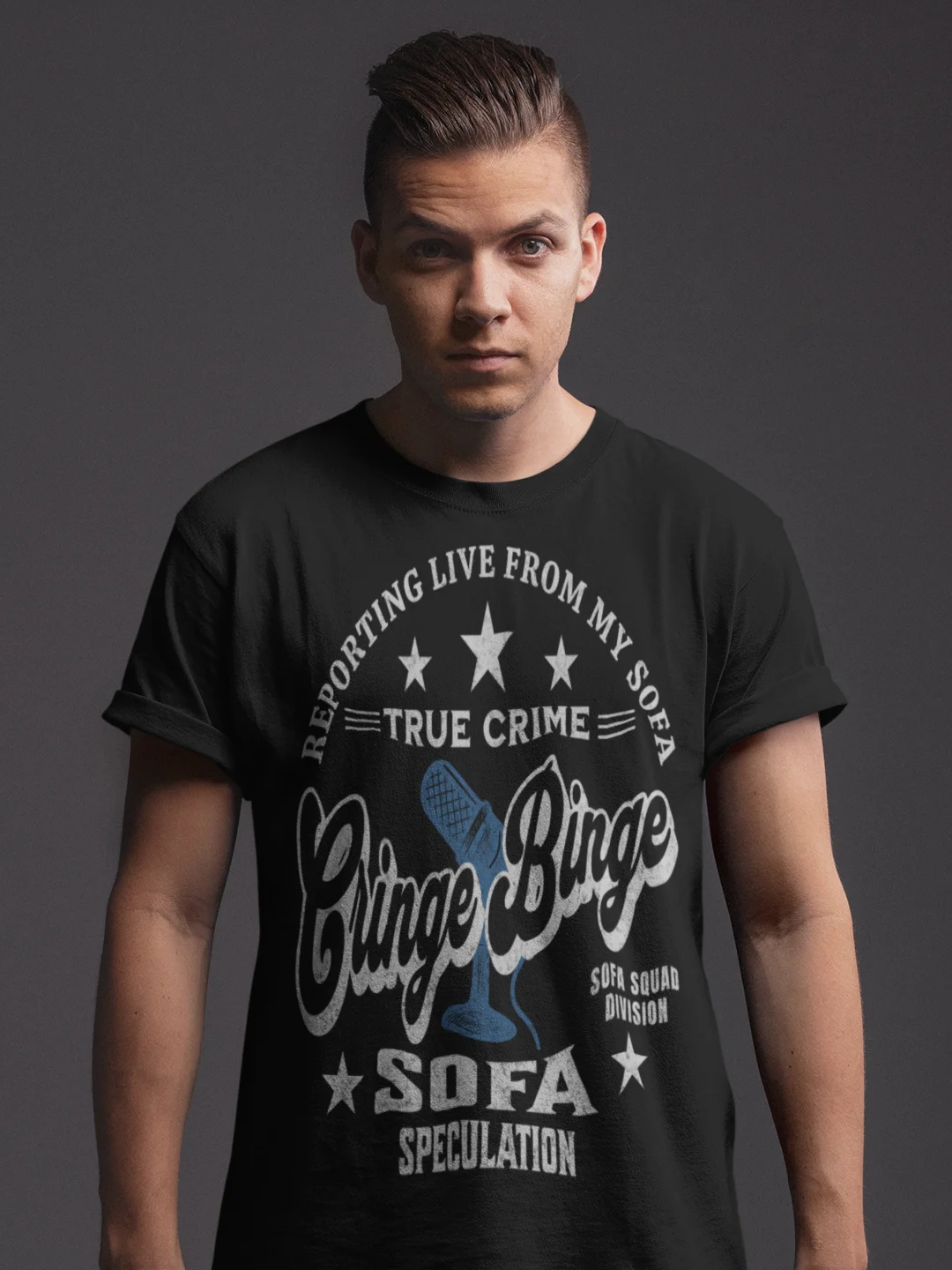 Cringe Binge Varsity Sofa Speculation Tee product image (3)