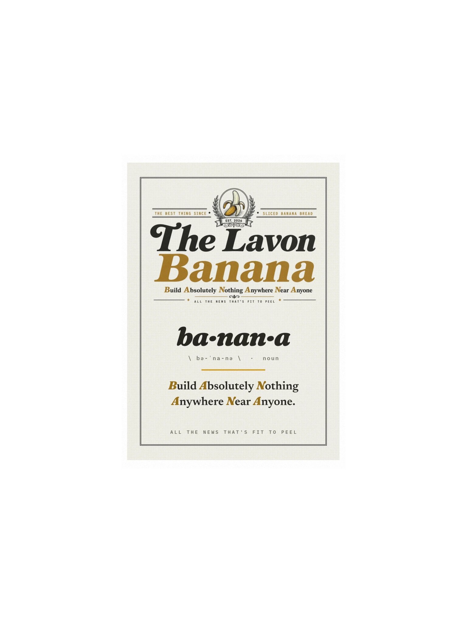 BANANA Broadside Poster product image (5)