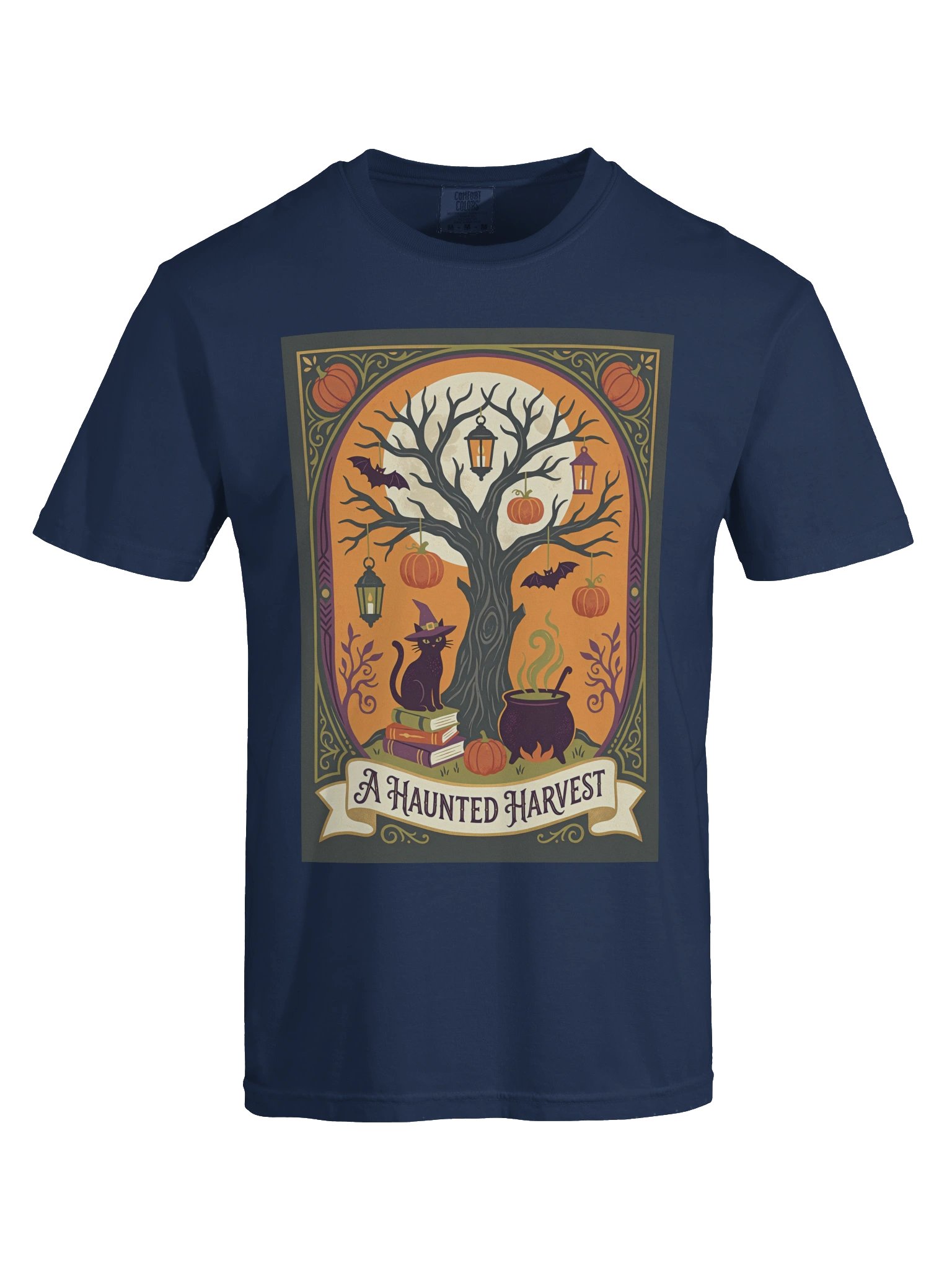 Haunted Harvest Vintage Halloween Tee product image (9)