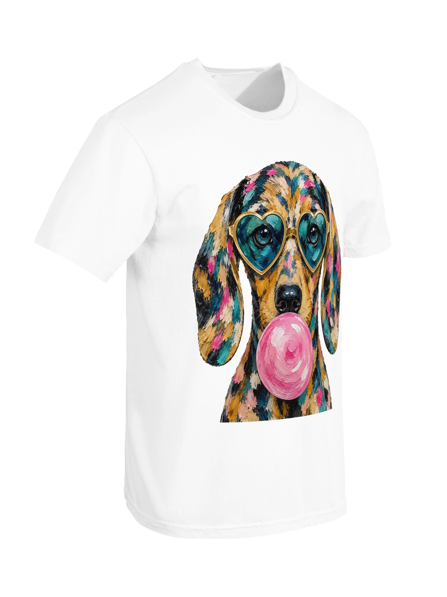 Bubblegum Dachshund Pop Art Tee product image (6)