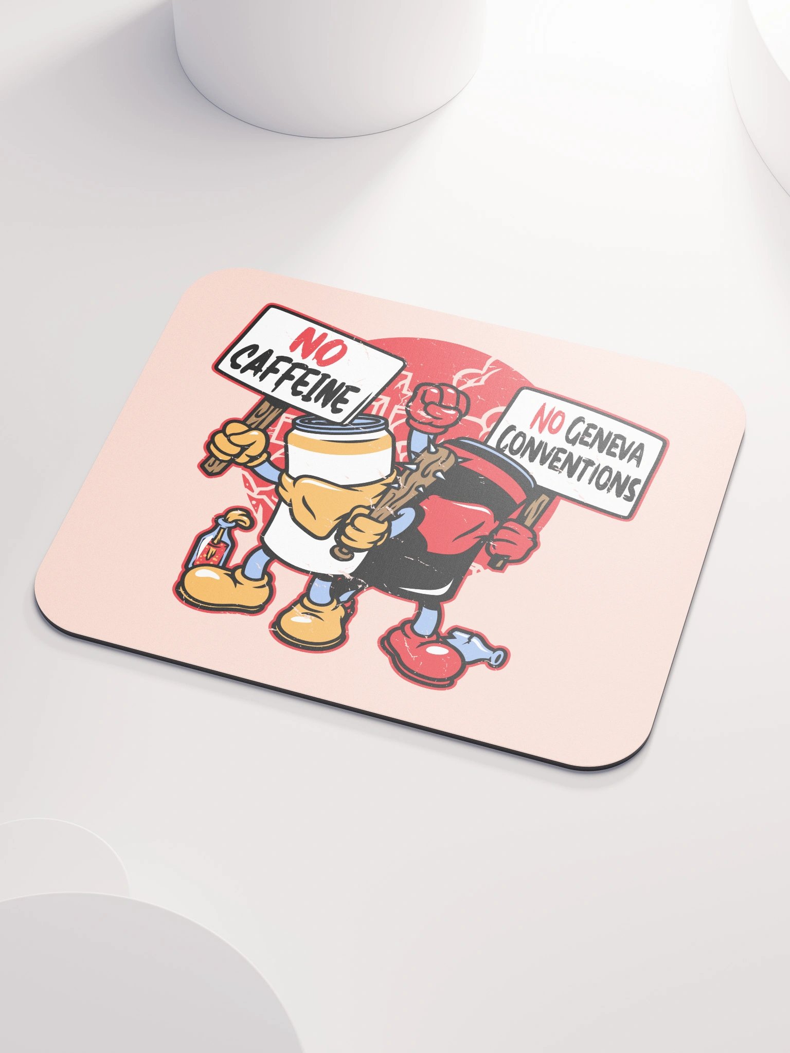 No Caffeine No Geneva Conventions Mouse Pad product image (3)