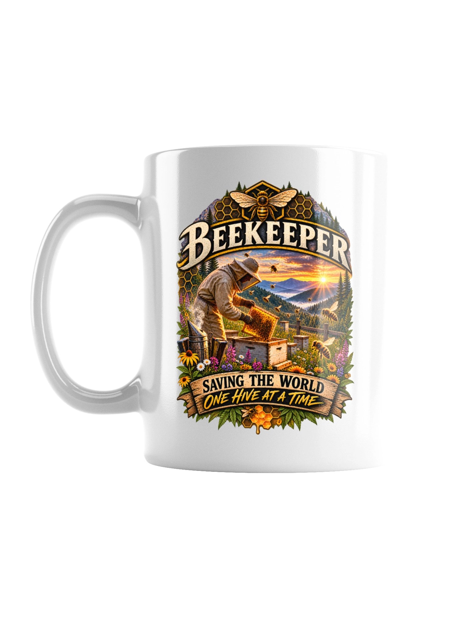 Beekeeper — Saving the World One Hive at a Time Mug product image (1)