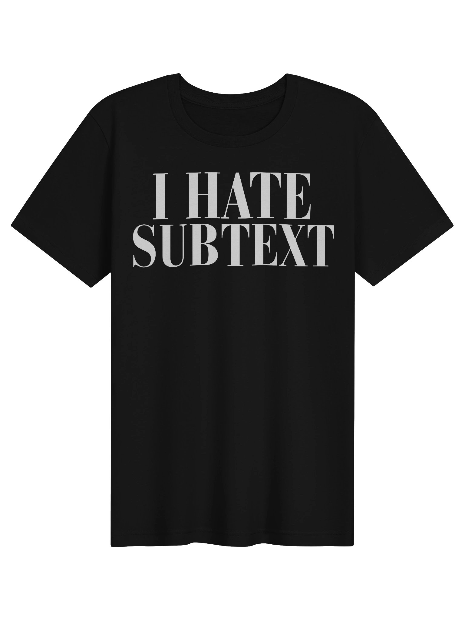 I HATE SUBTEXT Shirt (Black) product image (1)