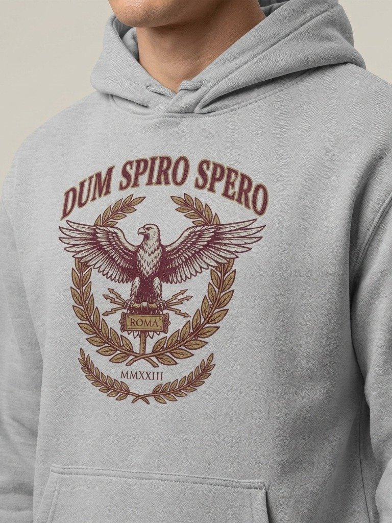 Dum Spiro Spero Hoodie - Roman History Gift for Men product image (2)