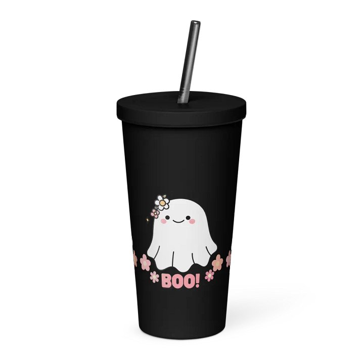 Flower Boo Ghost Insulated Tumbler product image (1)