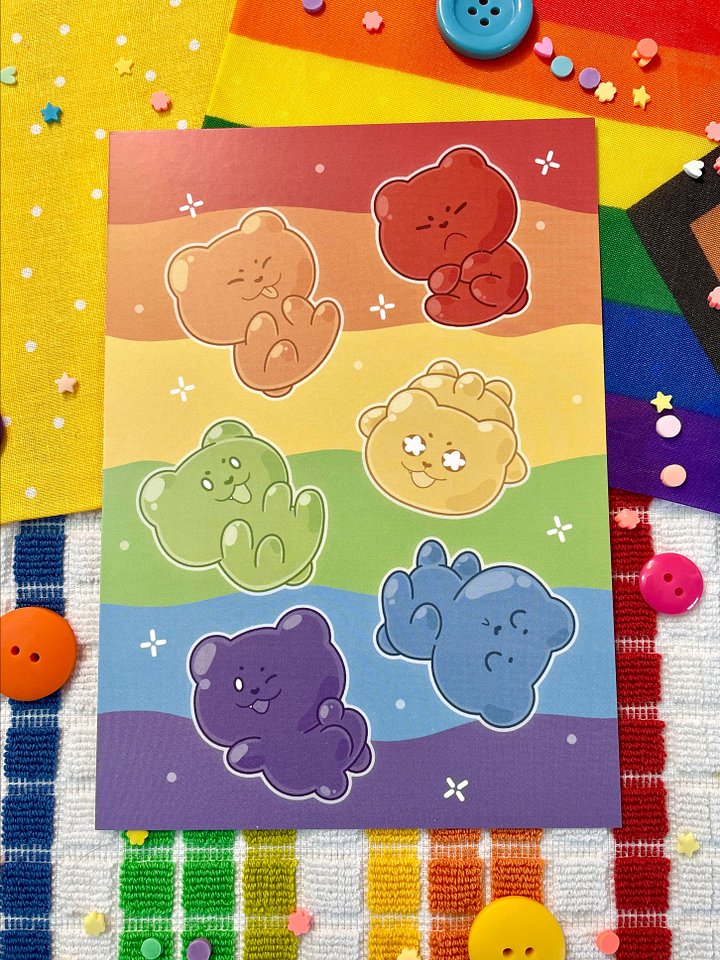 Rainbow Lucy Print product image (1)