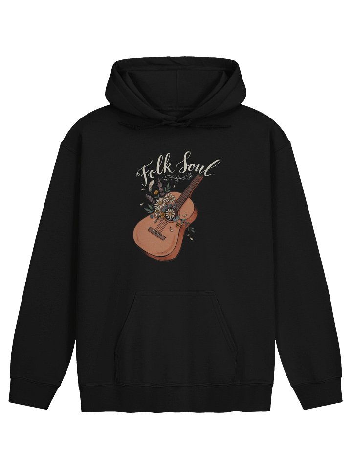 Folk Song Floral Guitar Hoodie product image (2)